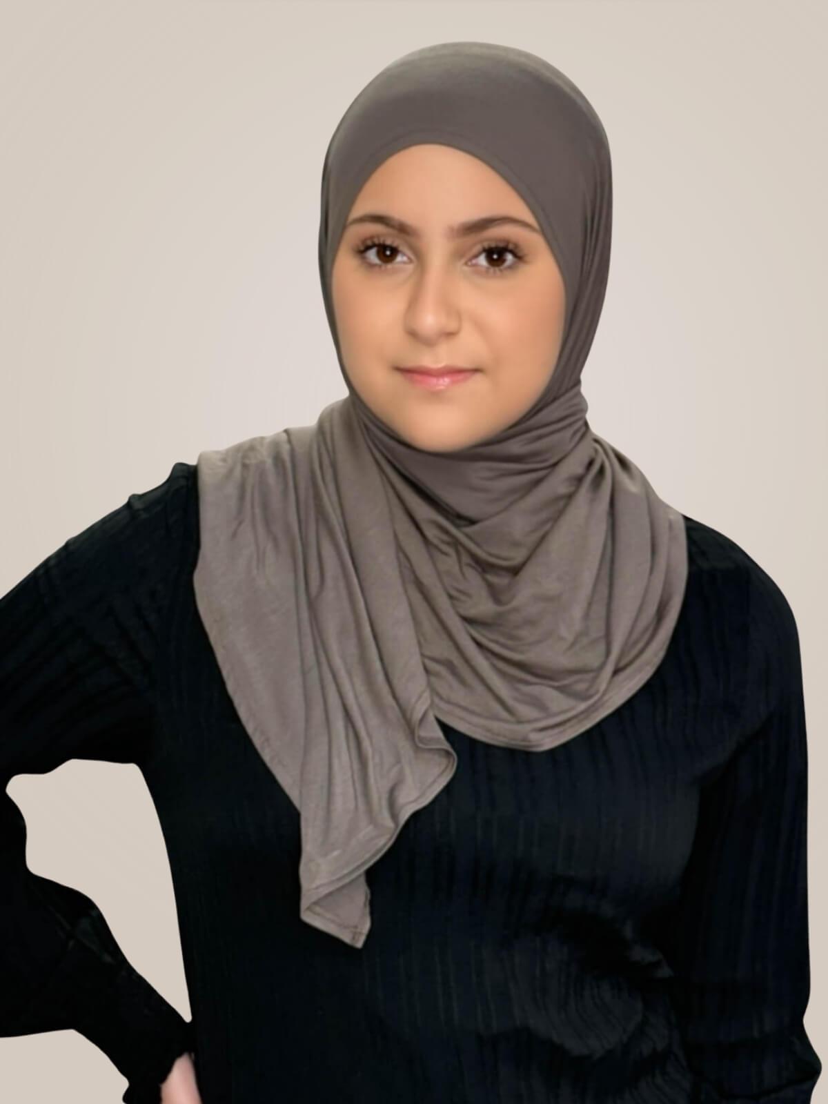 Modish Girl Pre-Sewn Jersey Hijab-Hazel