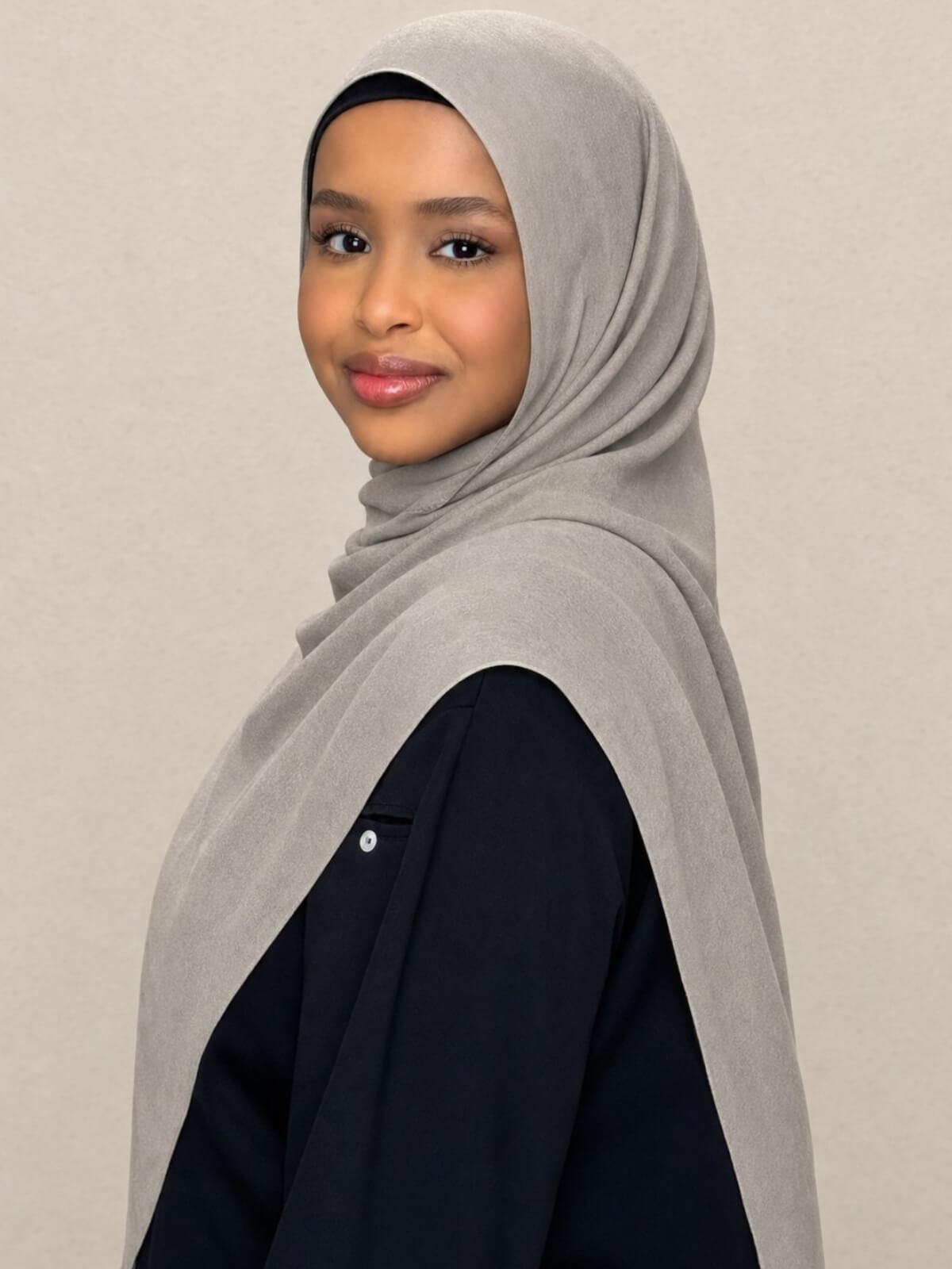 Cotton Modal Hijab-Oak Mist