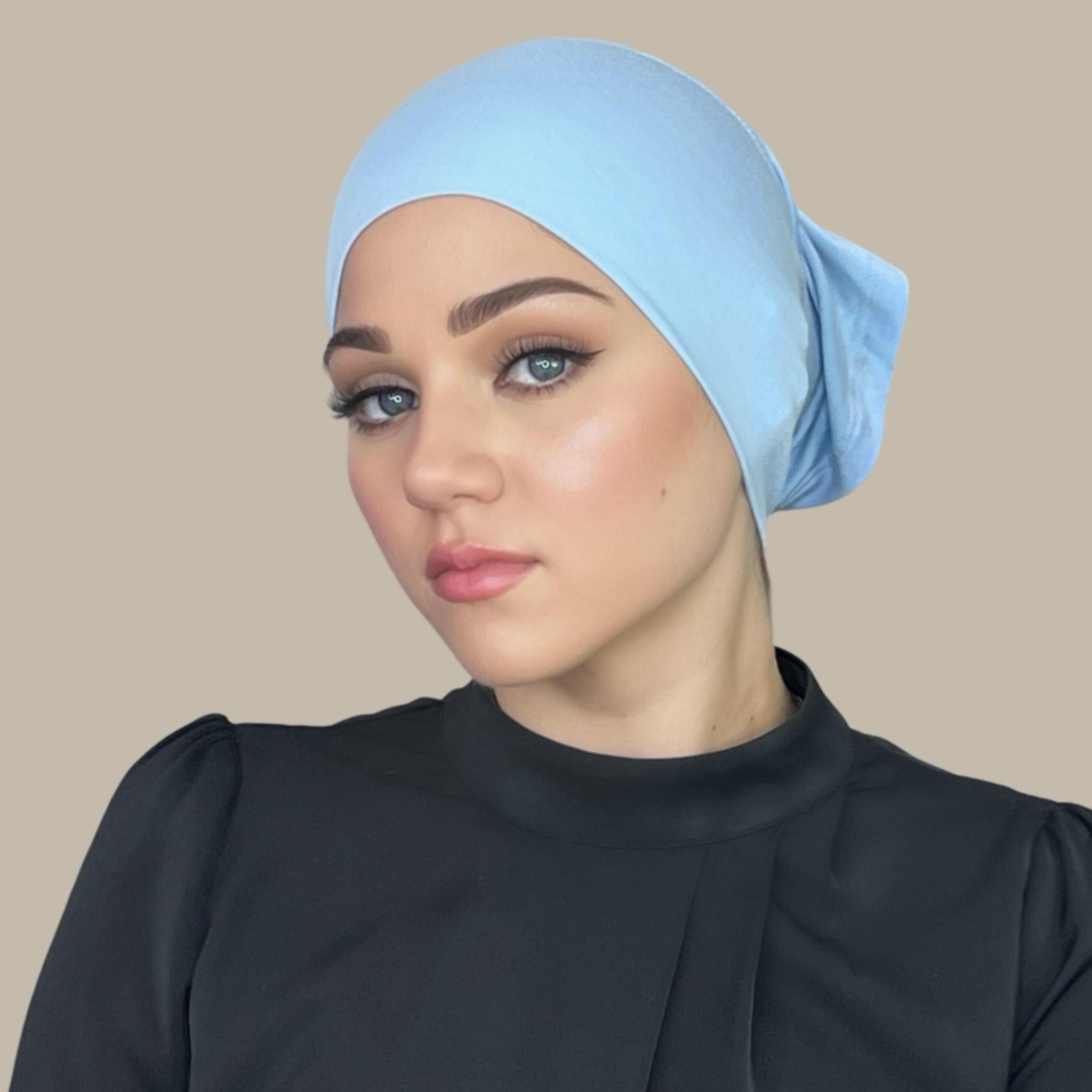 Premium Jersey Underscarf-Baby Blue