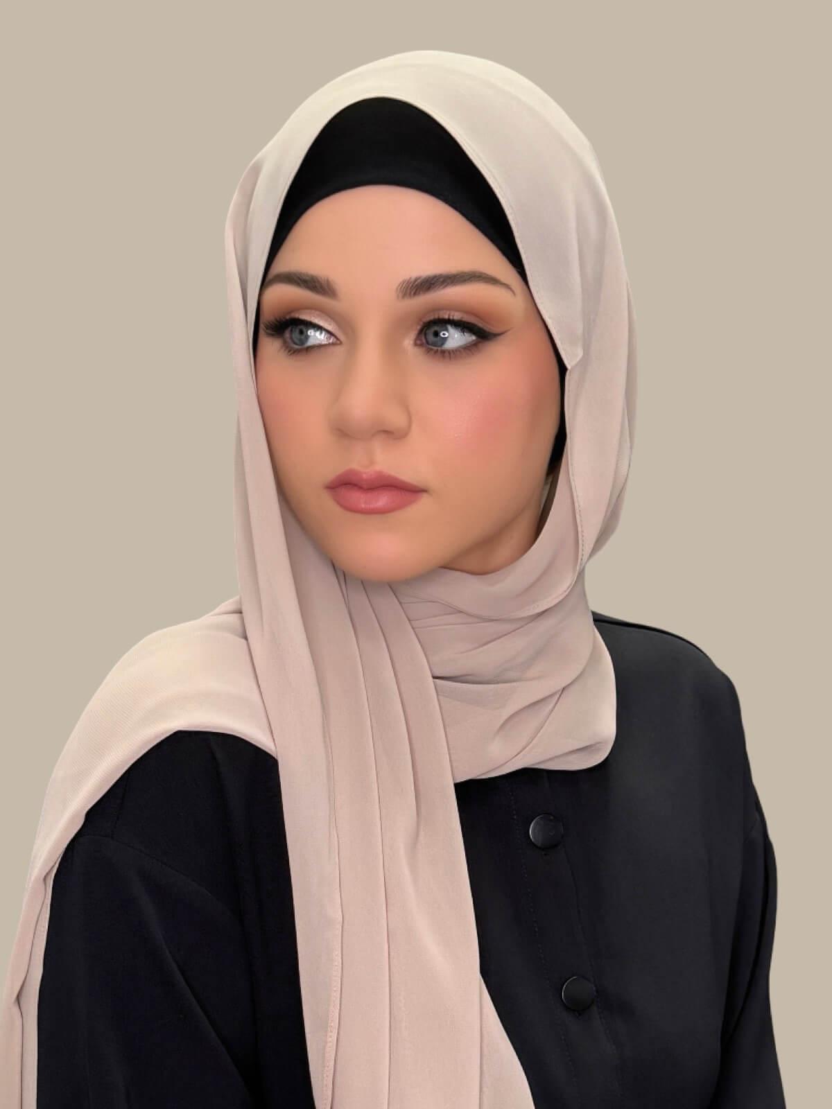 Luxury Chiffon Hijab-Oat