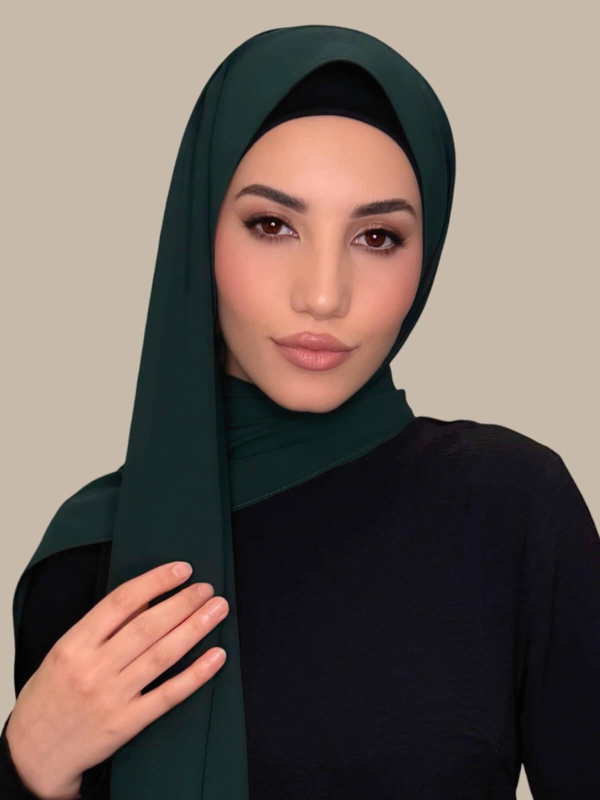Classic Chiffon Hijab-Pine