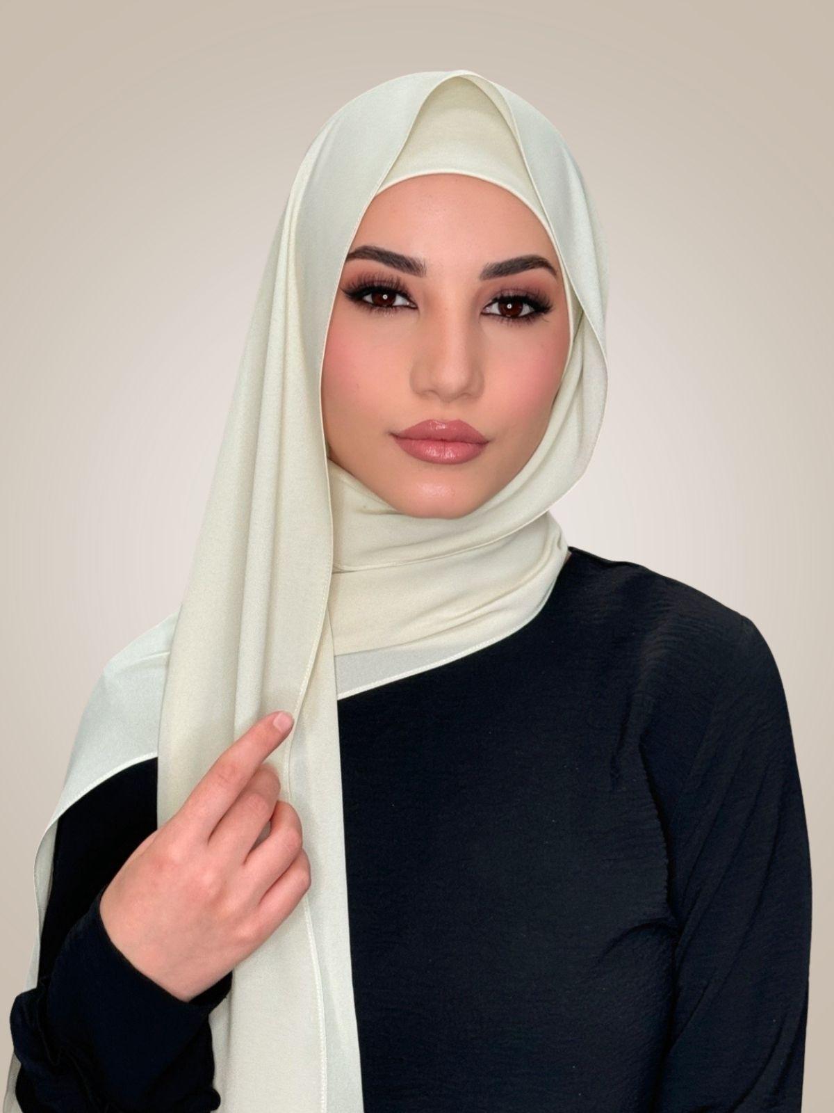 Matching Chiffon Hijab Set-Royal Beige