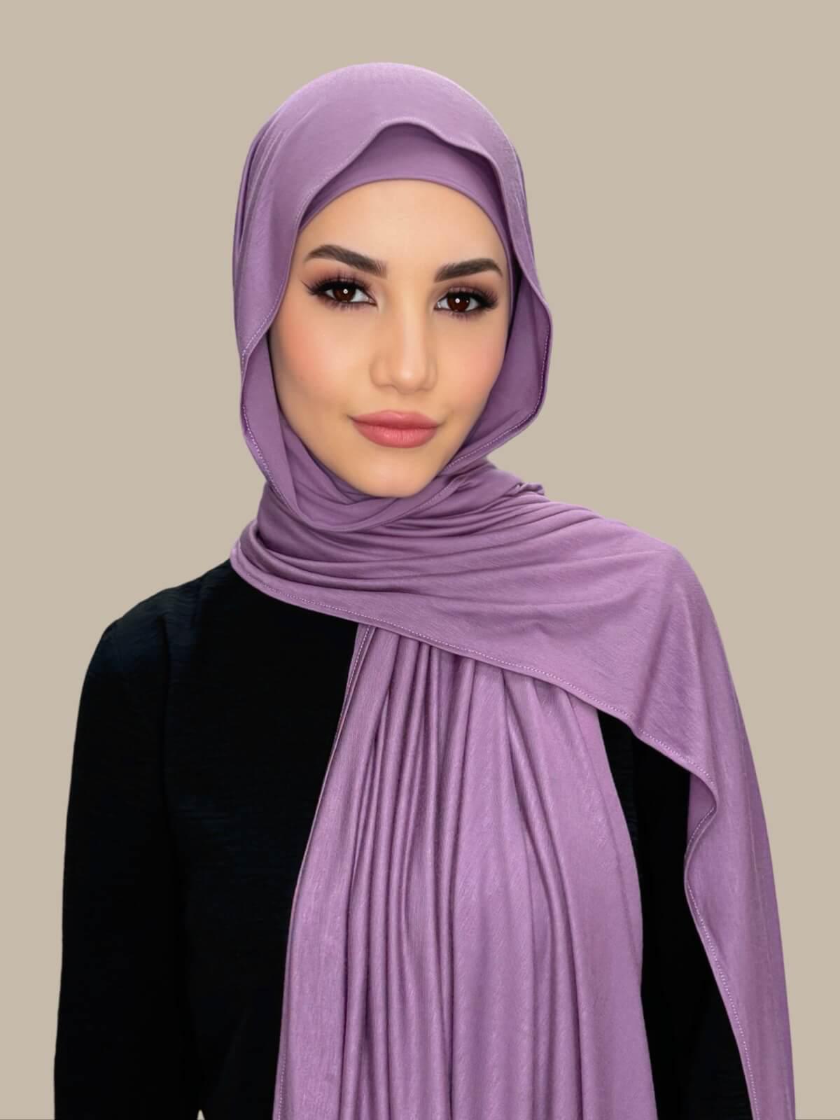 Premium Jersey hijab-Mauve Taupe