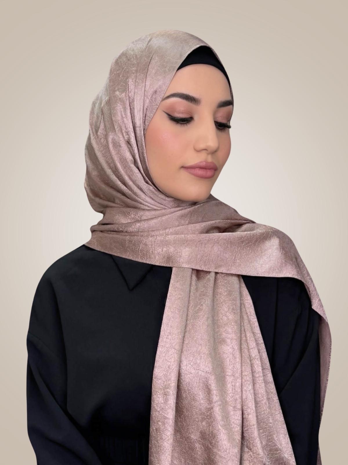 Classic Satin Hijab-Dusty Pink