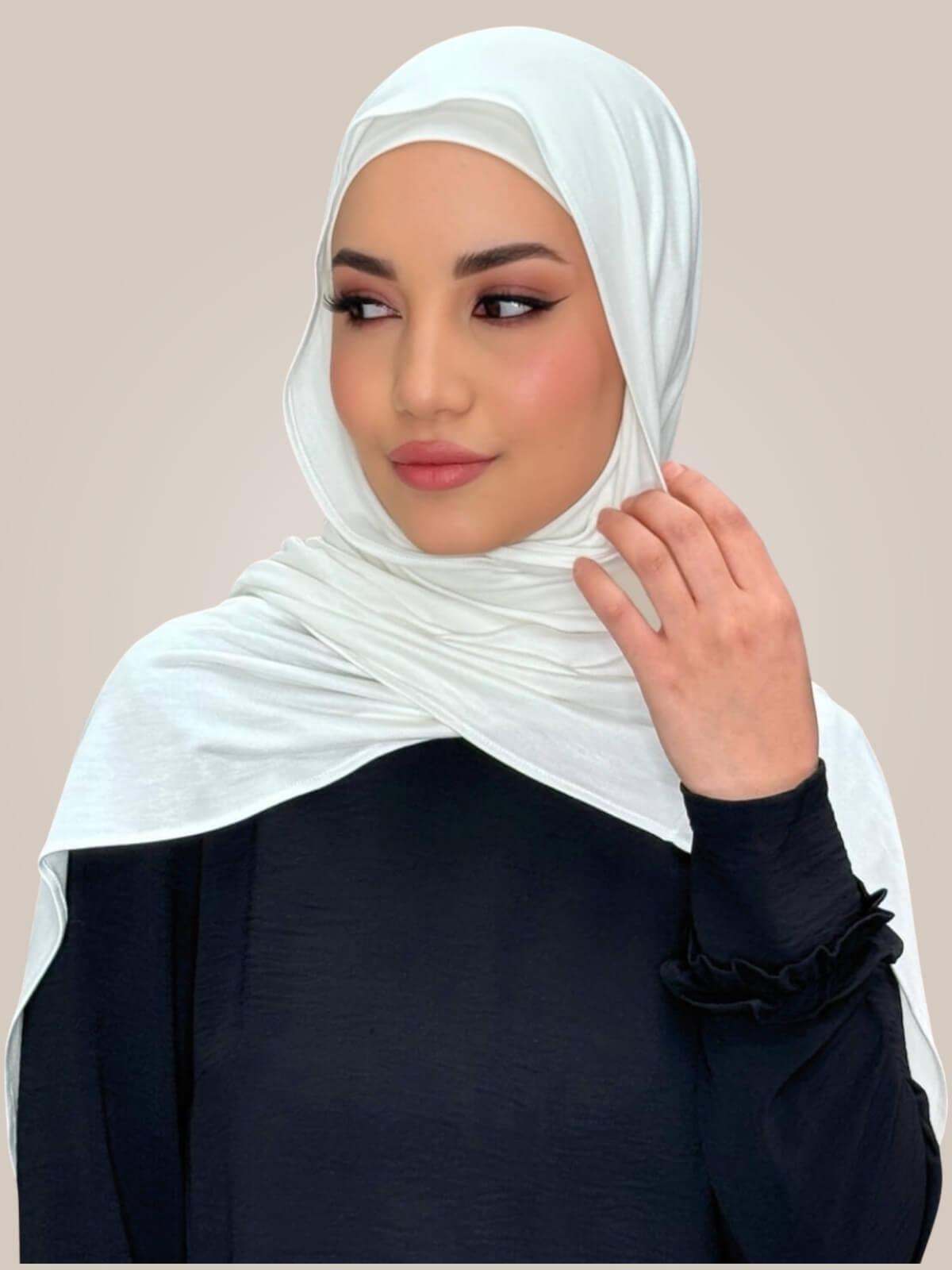 Premium Jersey Hijab-Off White