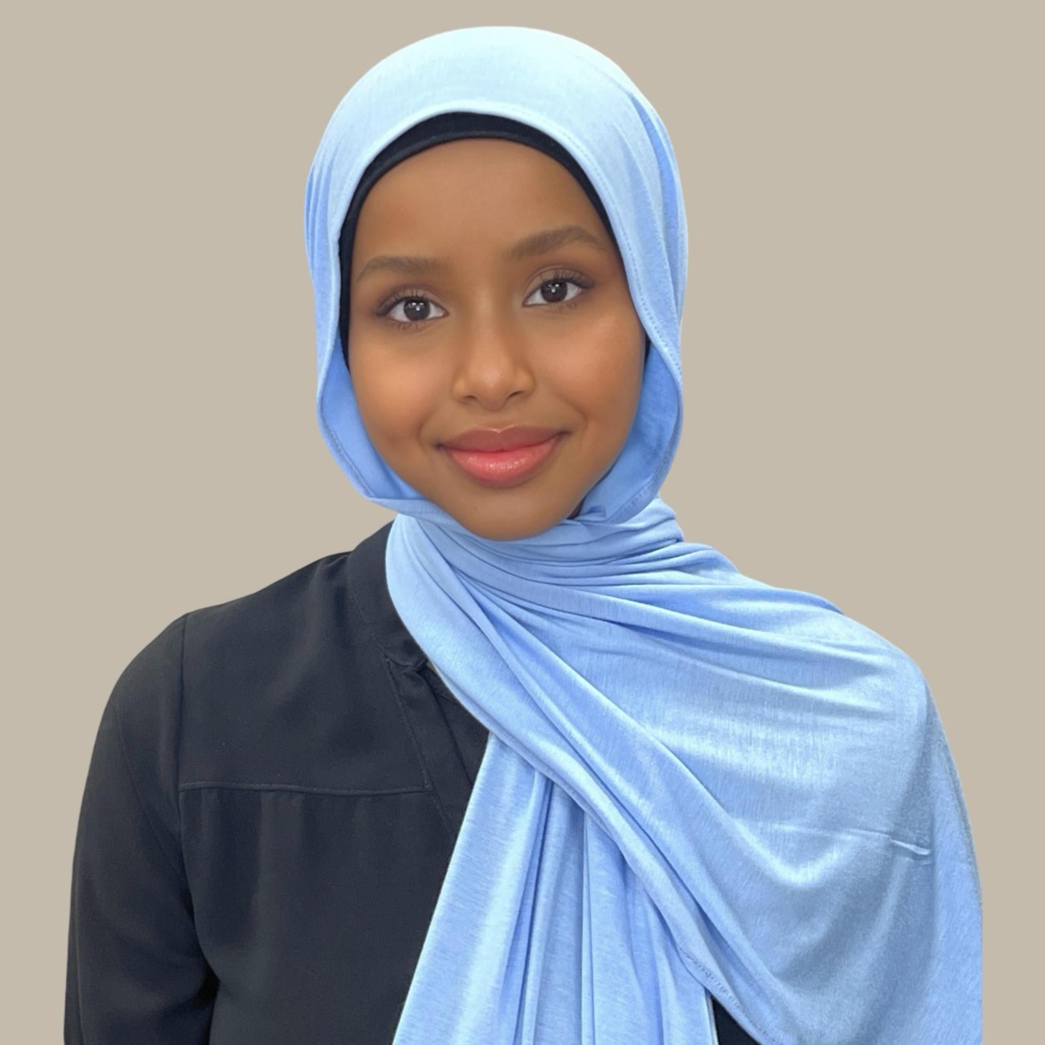 Classic Jersey Hijab-Baby Blue