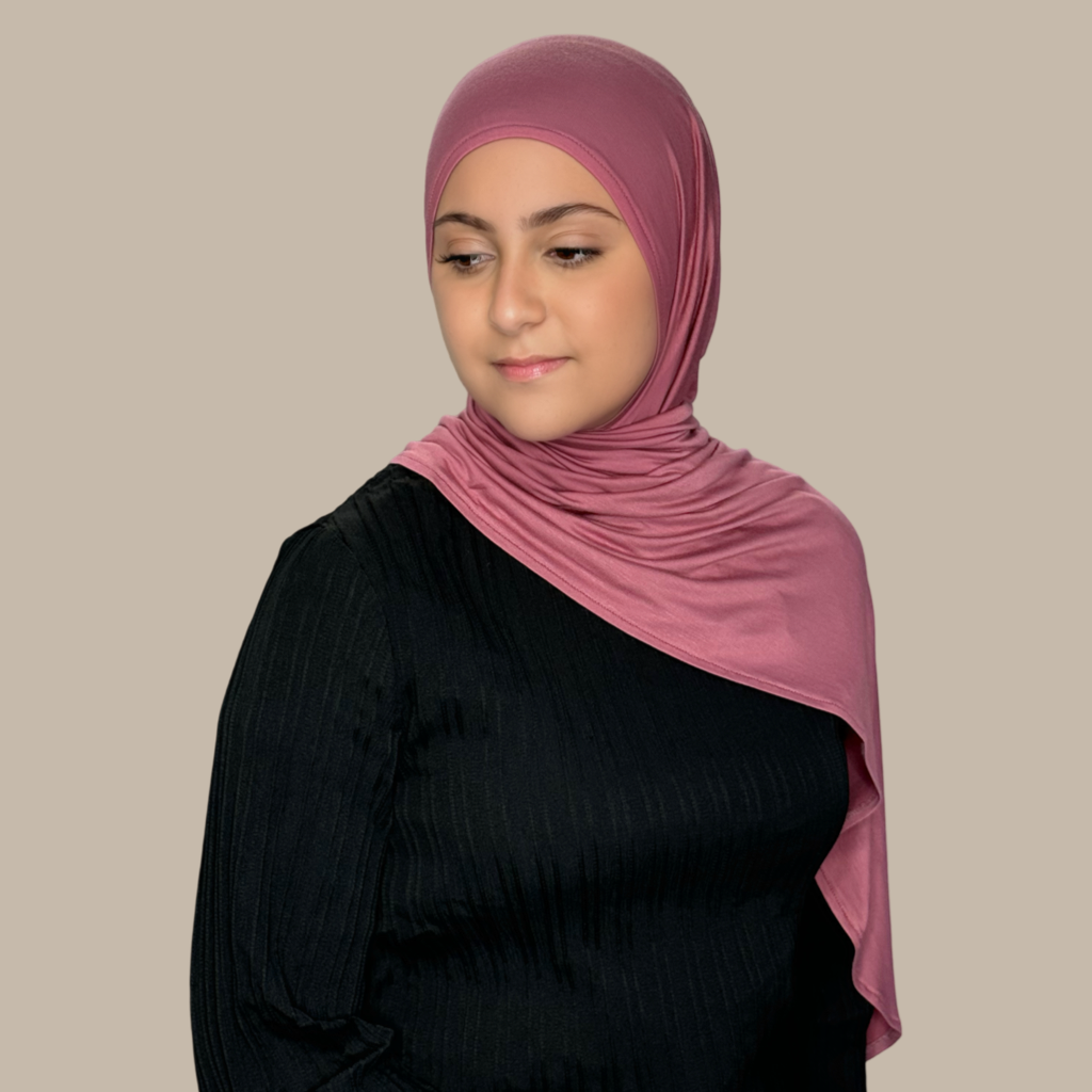 Modish Girl Pre-Sewn Jersey Hijab-Pale Rose - Modish Hijab