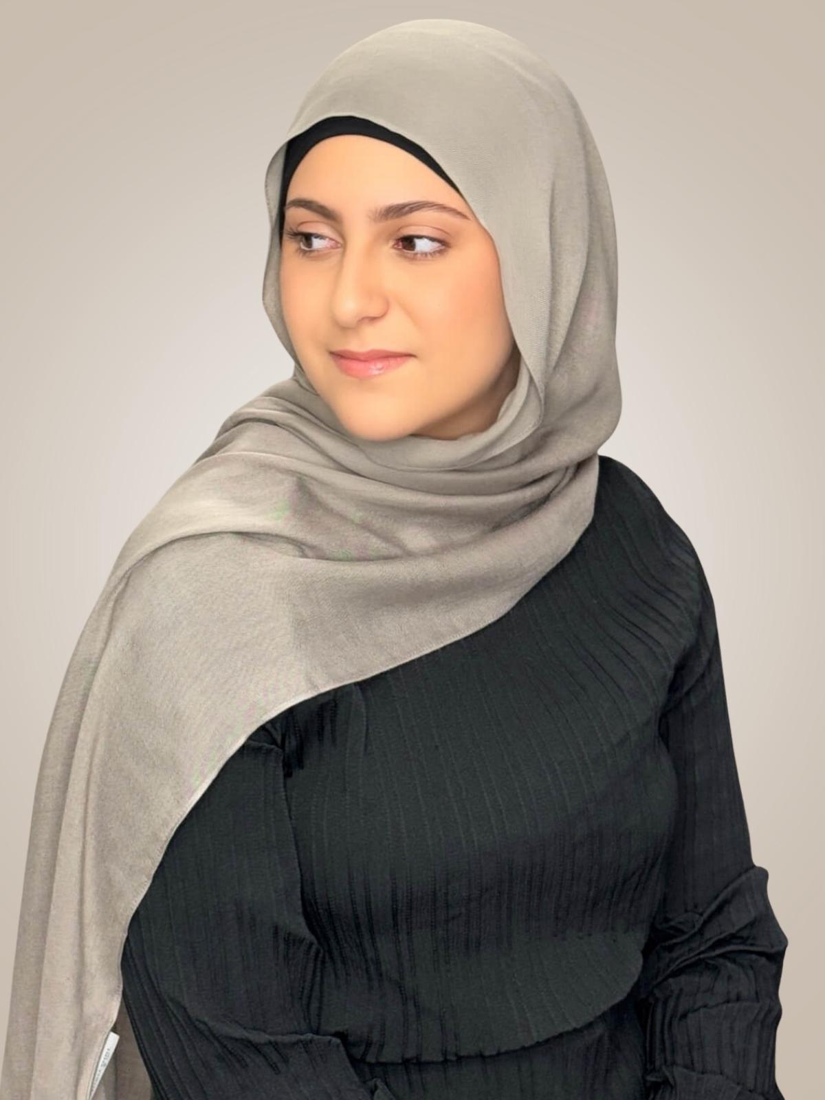 Modish Girl Cotton Modal Hijab-Oak Mist