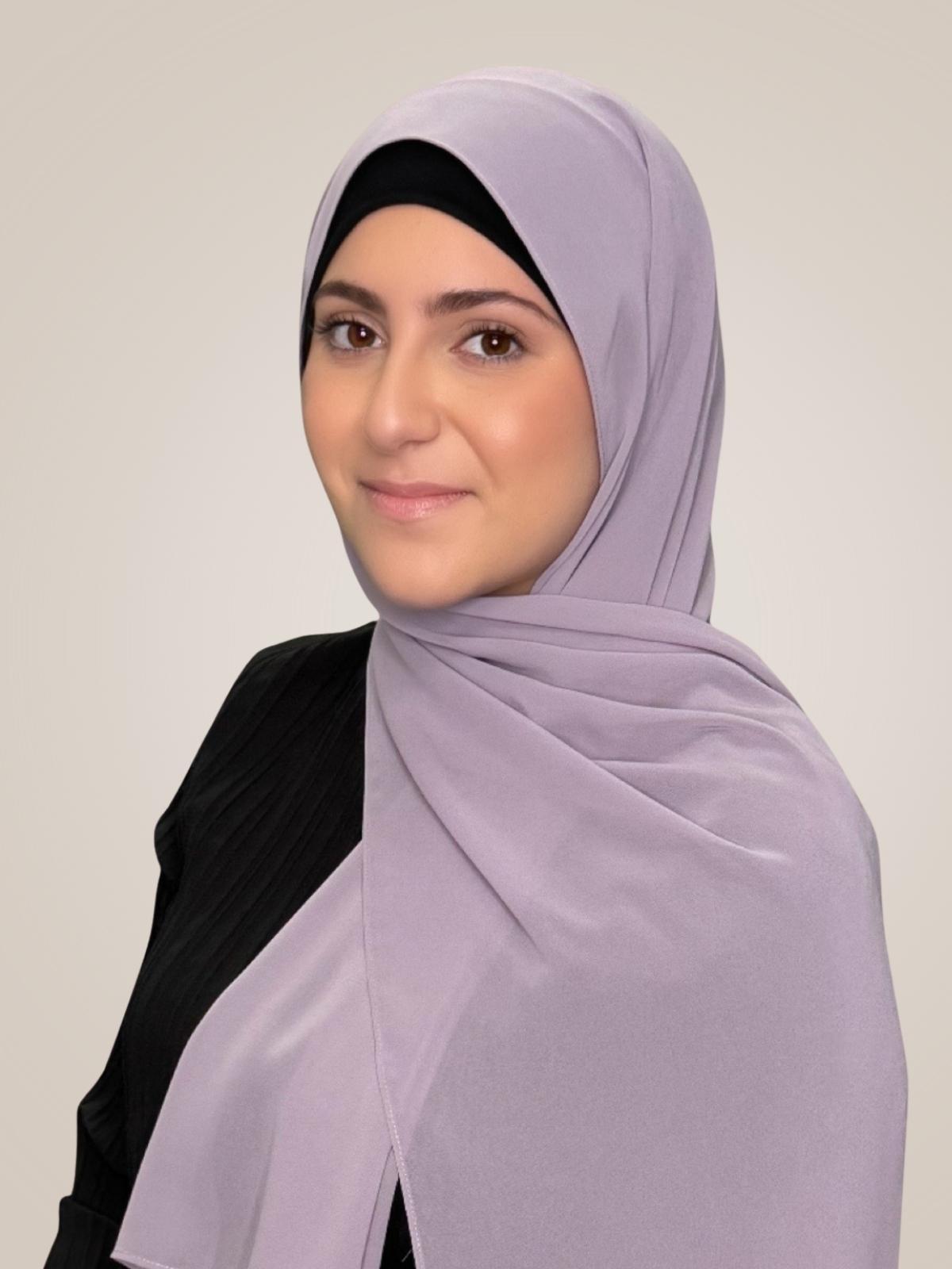 Modish Girl Luxury Chiffon Hijab-Viola