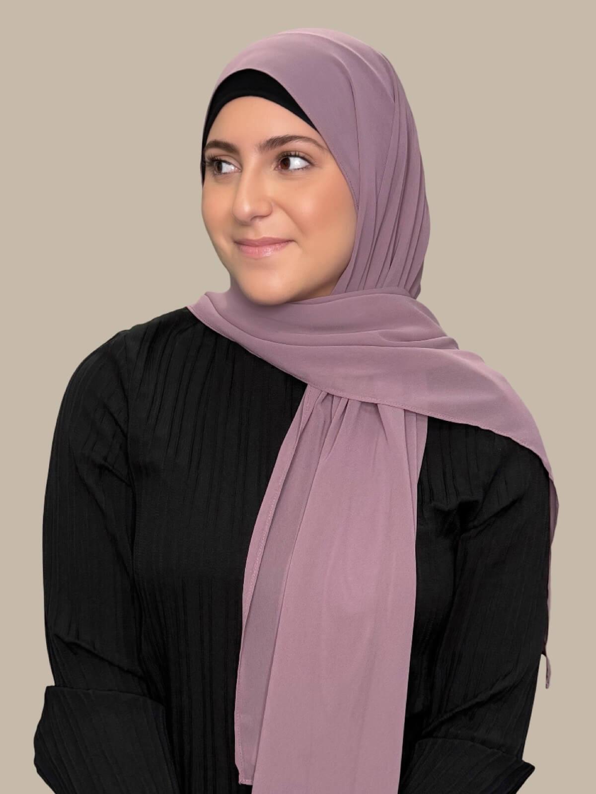Modish Girl Luxury Chiffon Hijab-Rose Taupe
