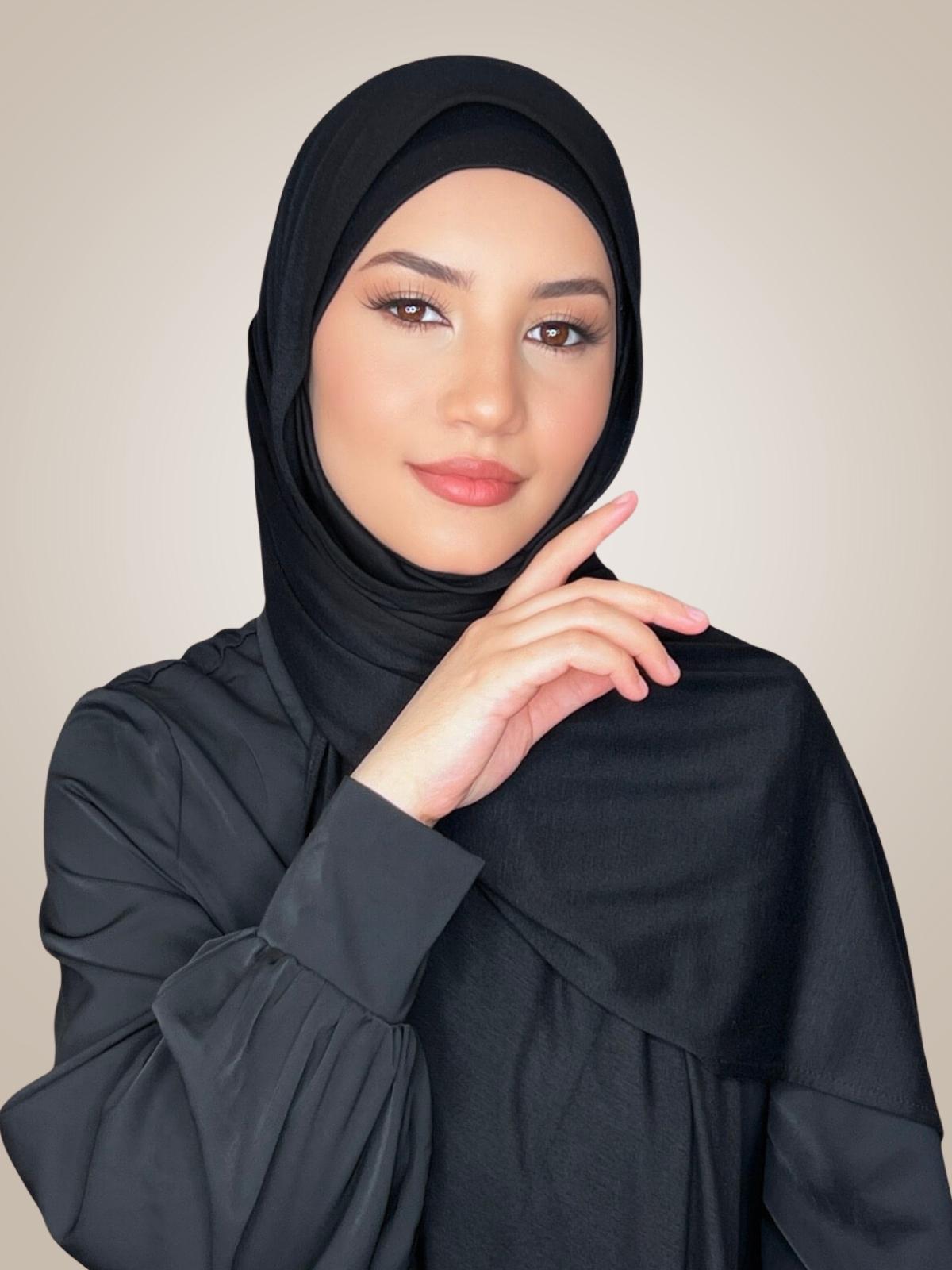 Classic Jersey hijab-Black