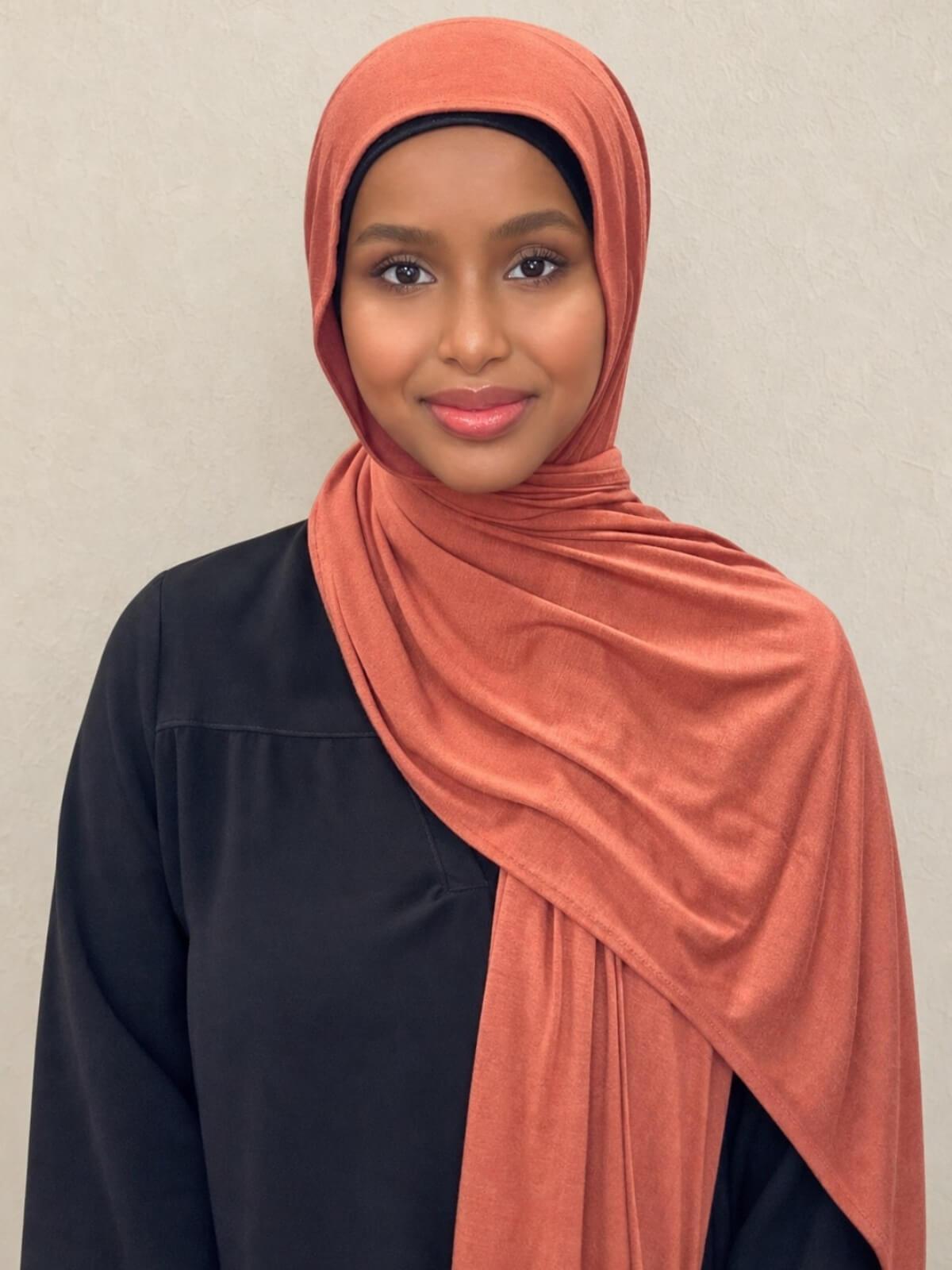 Classic Jersey hijab-Rust