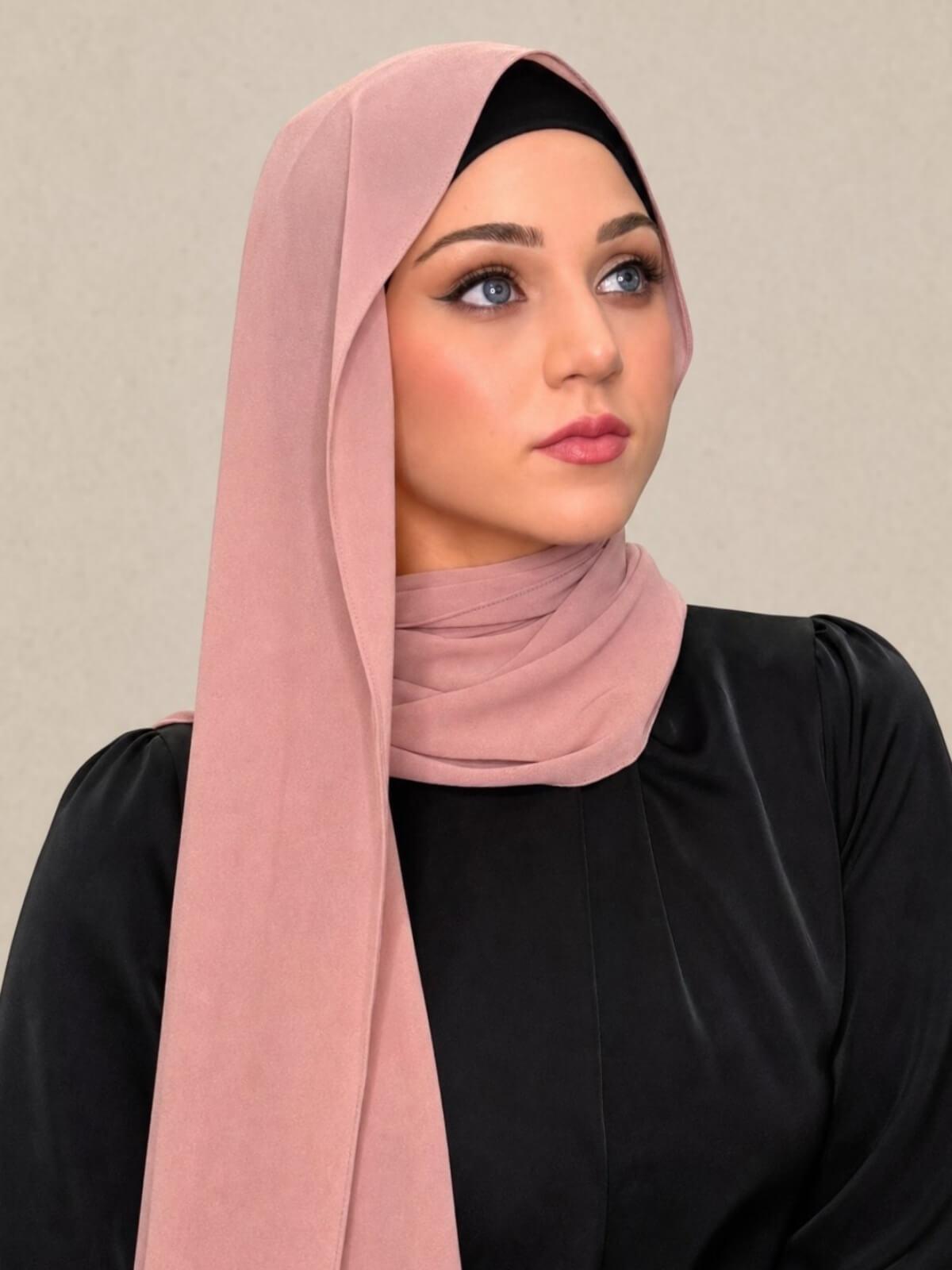 Classic Chiffon Hijab-Roselle