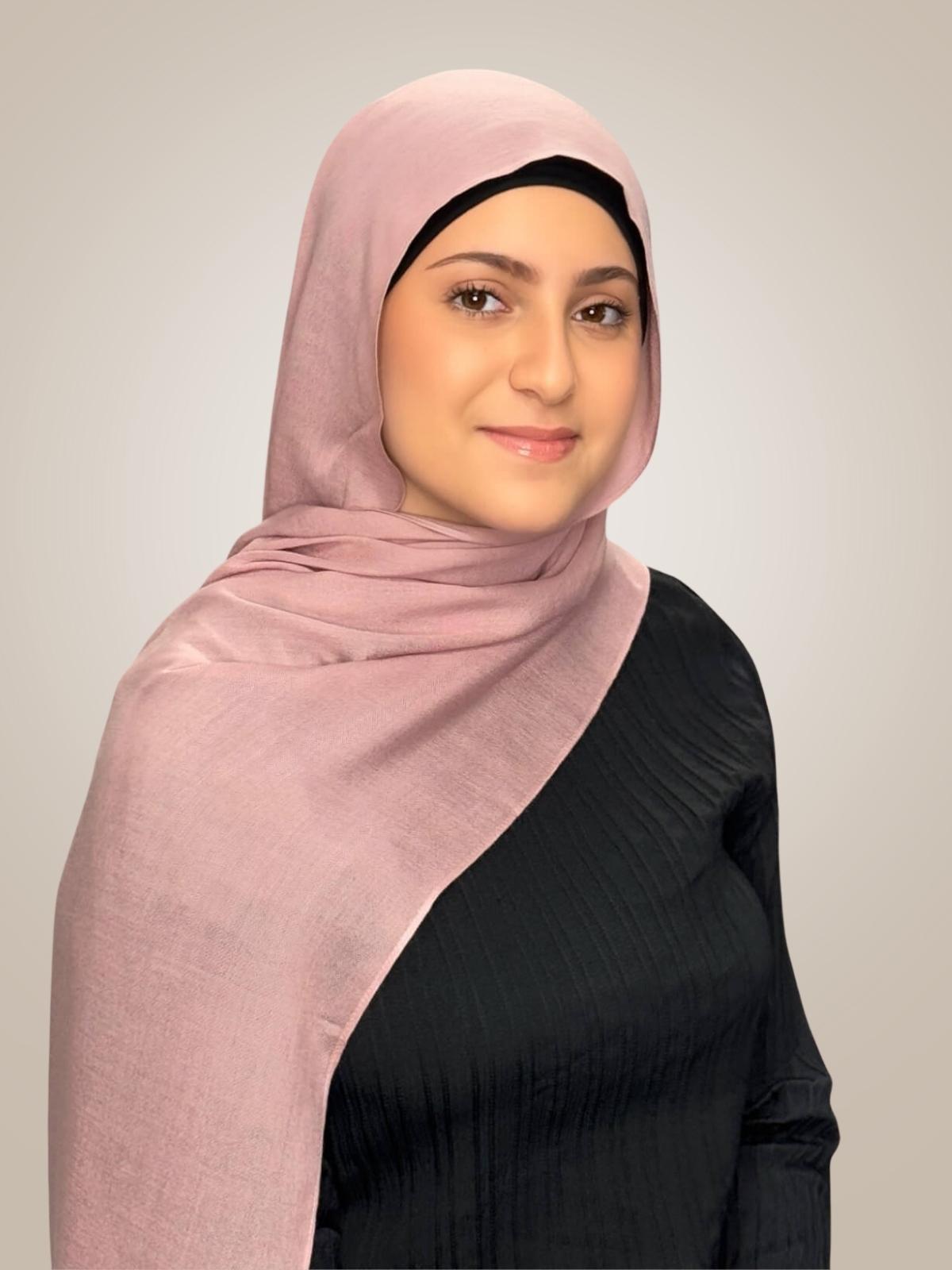 Modish Girl Cotton Modal Hijab-Misty Rose