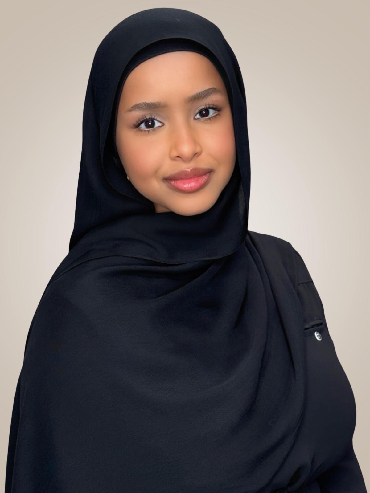 Cotton Modal Hijab-Black