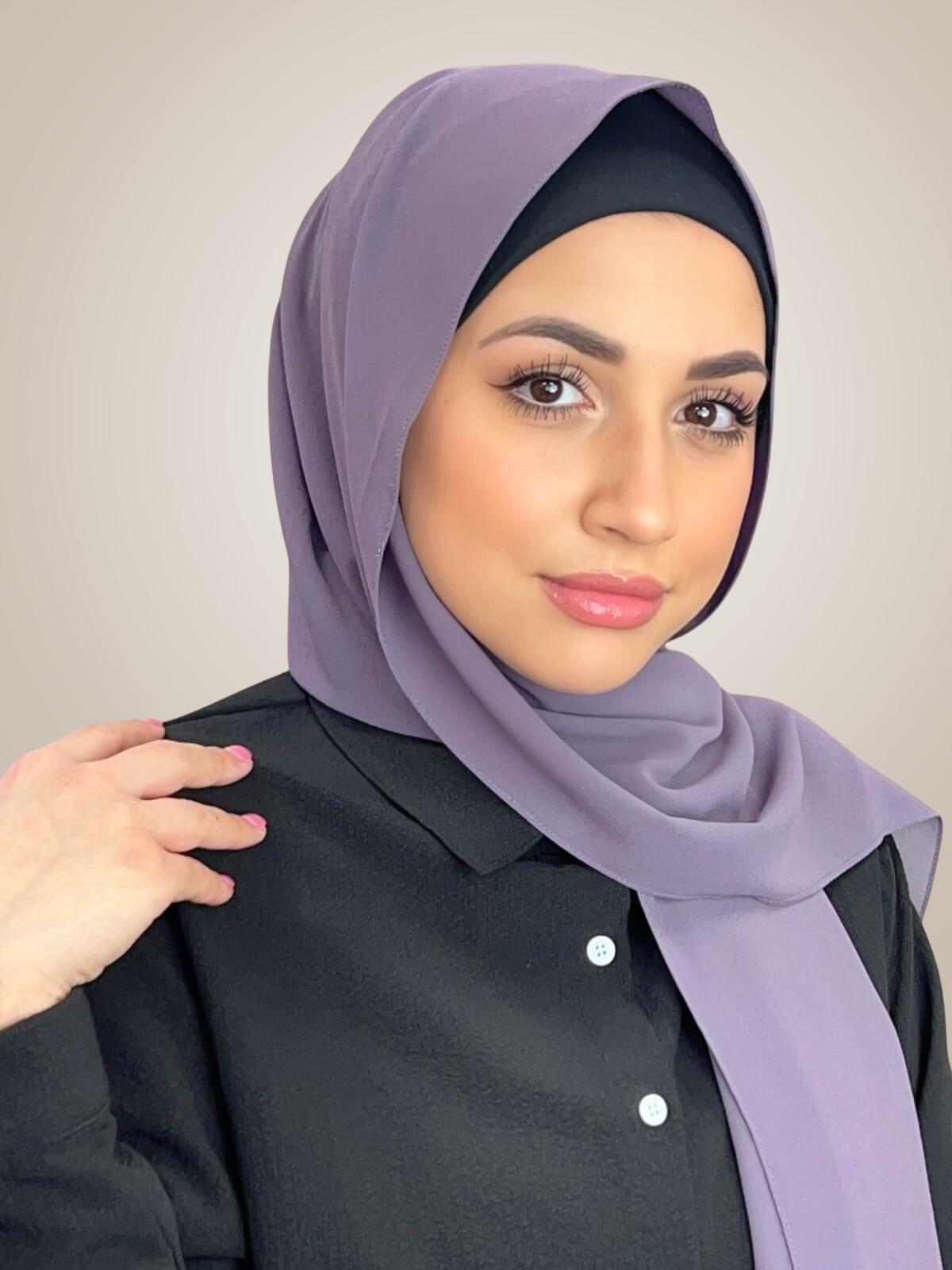 Classic Chiffon Hijab-Old Lavender