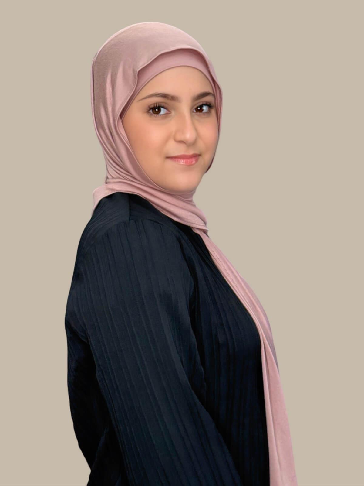 Modish Girl Premium Jersey Hijab-Dusty Rose