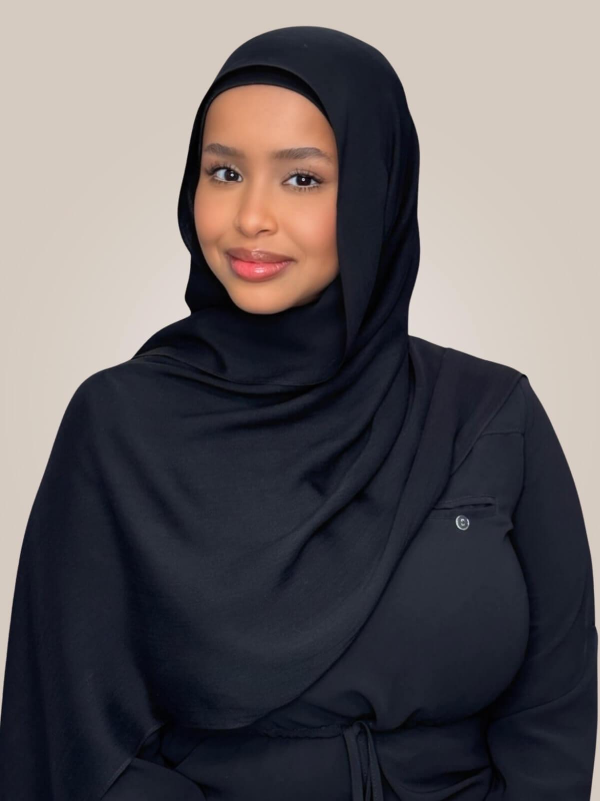Cotton Modal Hijab-Black