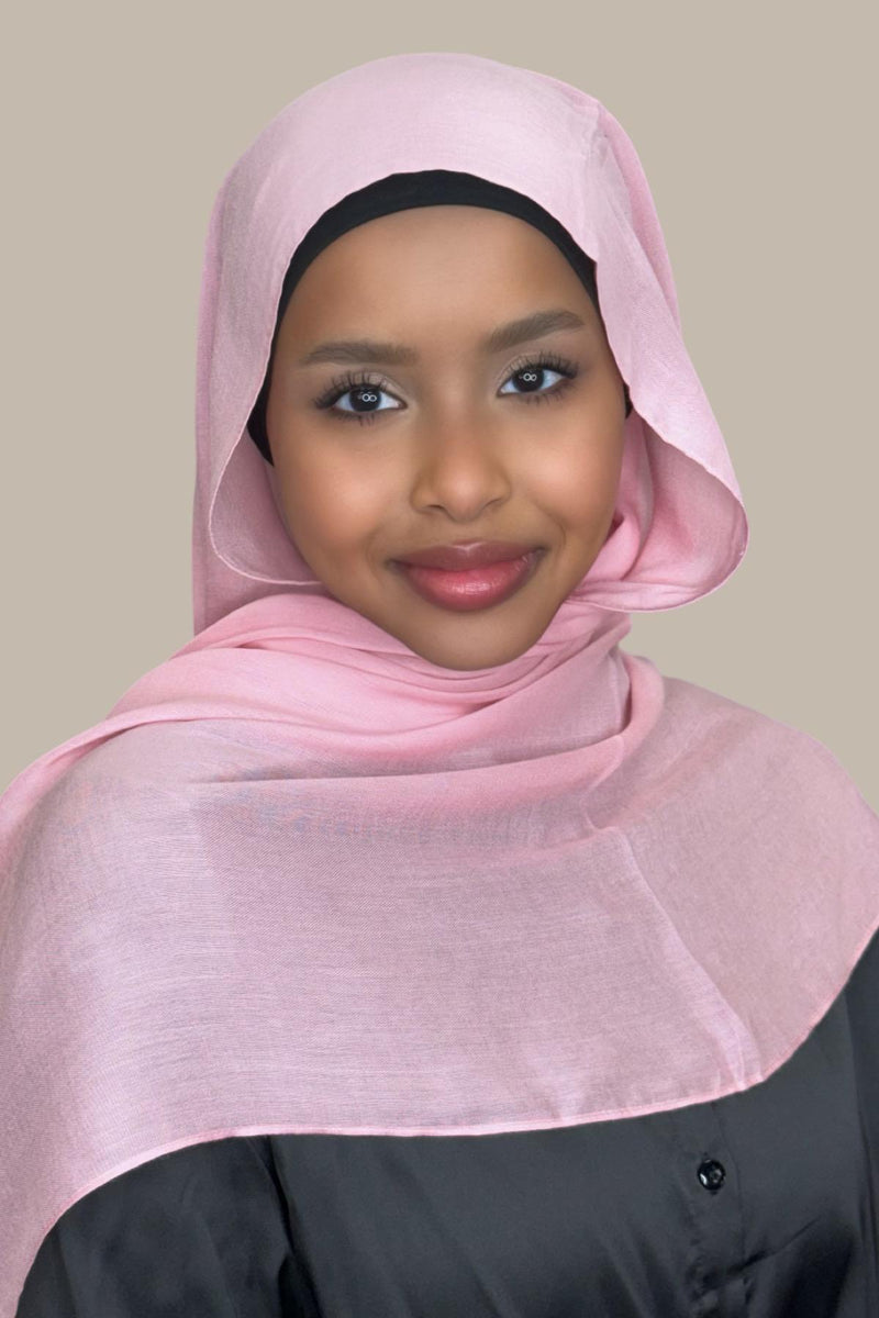 Cotton Modal Hijab-Bubblegum