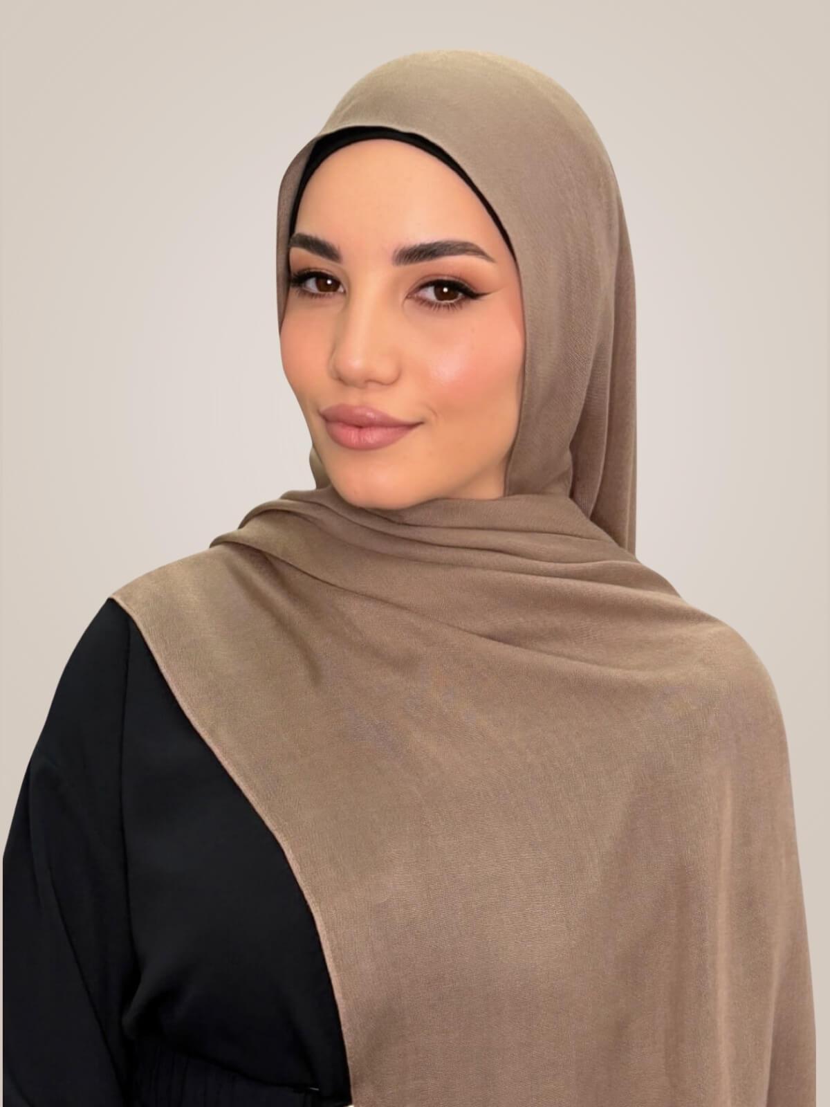 Cotton Modal Hijab-Forest Oak