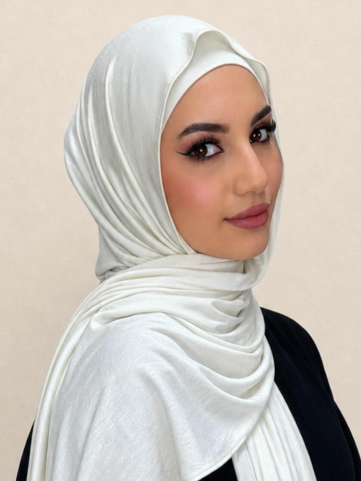 Premium Jersey Hijab-Ivory