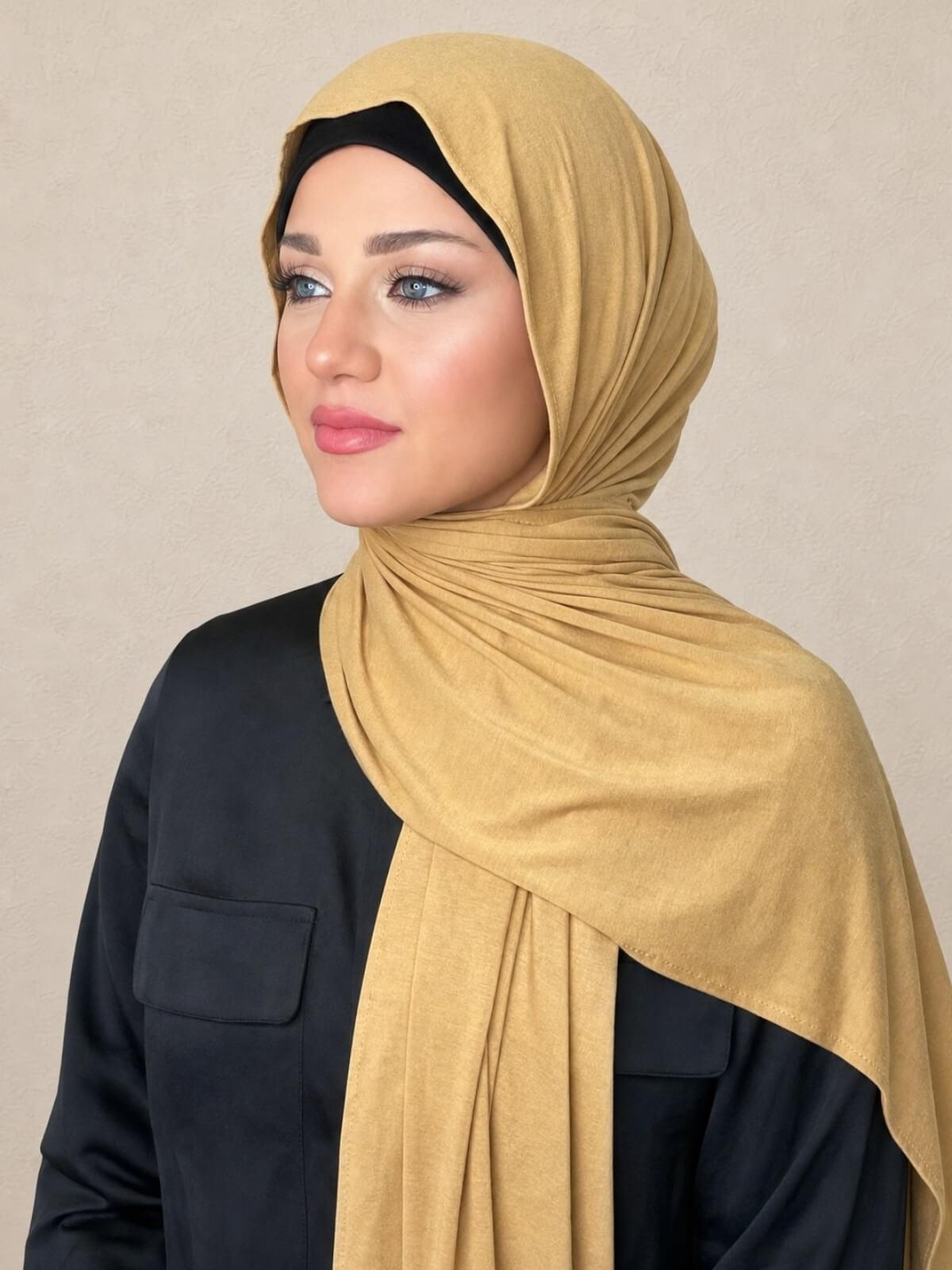 Classic Jersey Hijab-Butterscotch