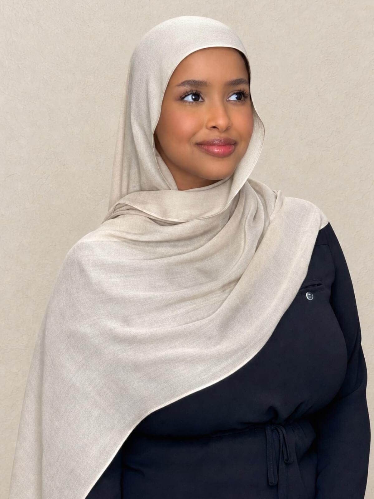 Cotton Modal Hijab-Sand