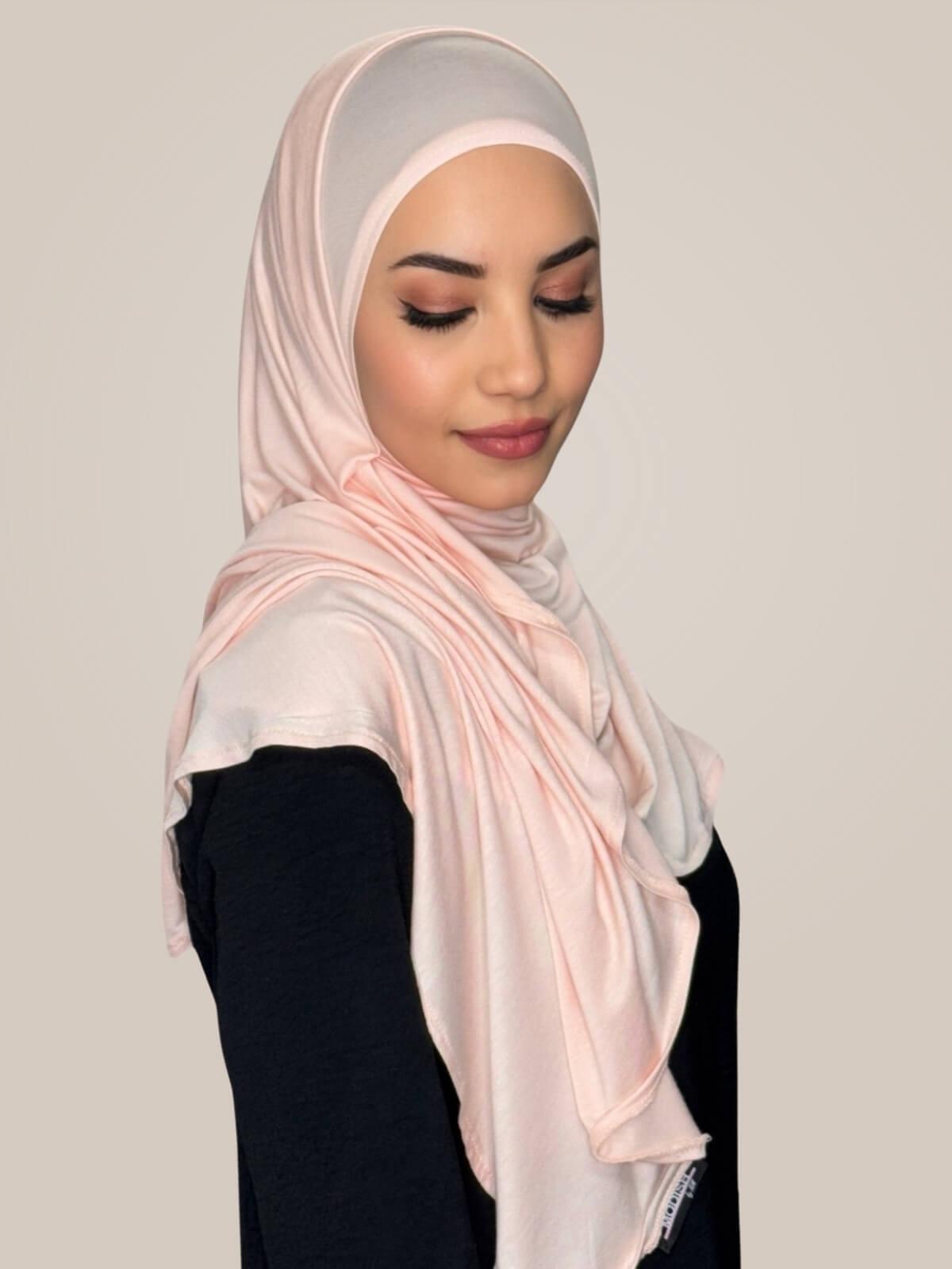 Pre-Sewn Jersey Hijab-Pearl