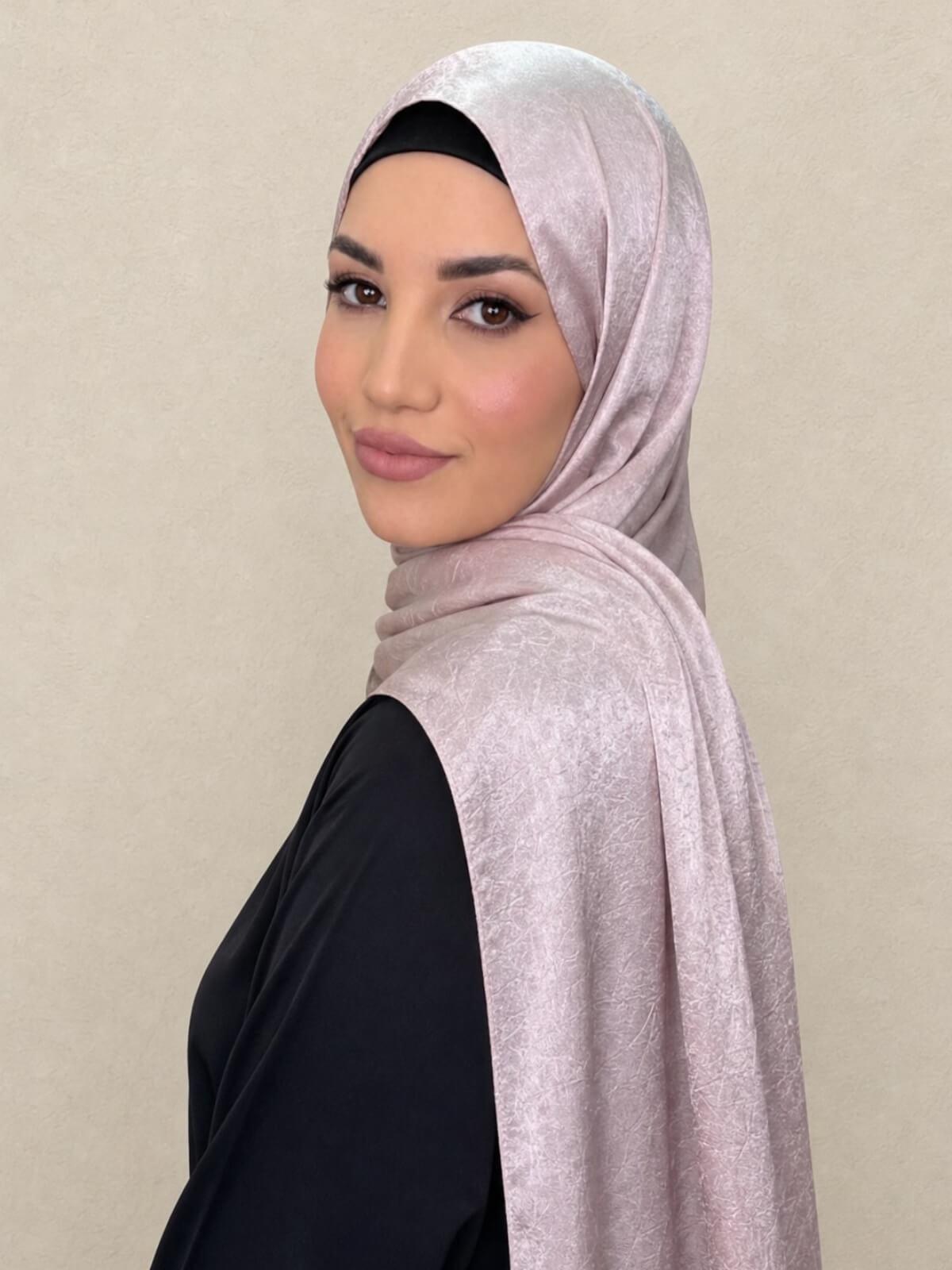 Classic Satin Hijab-Blush