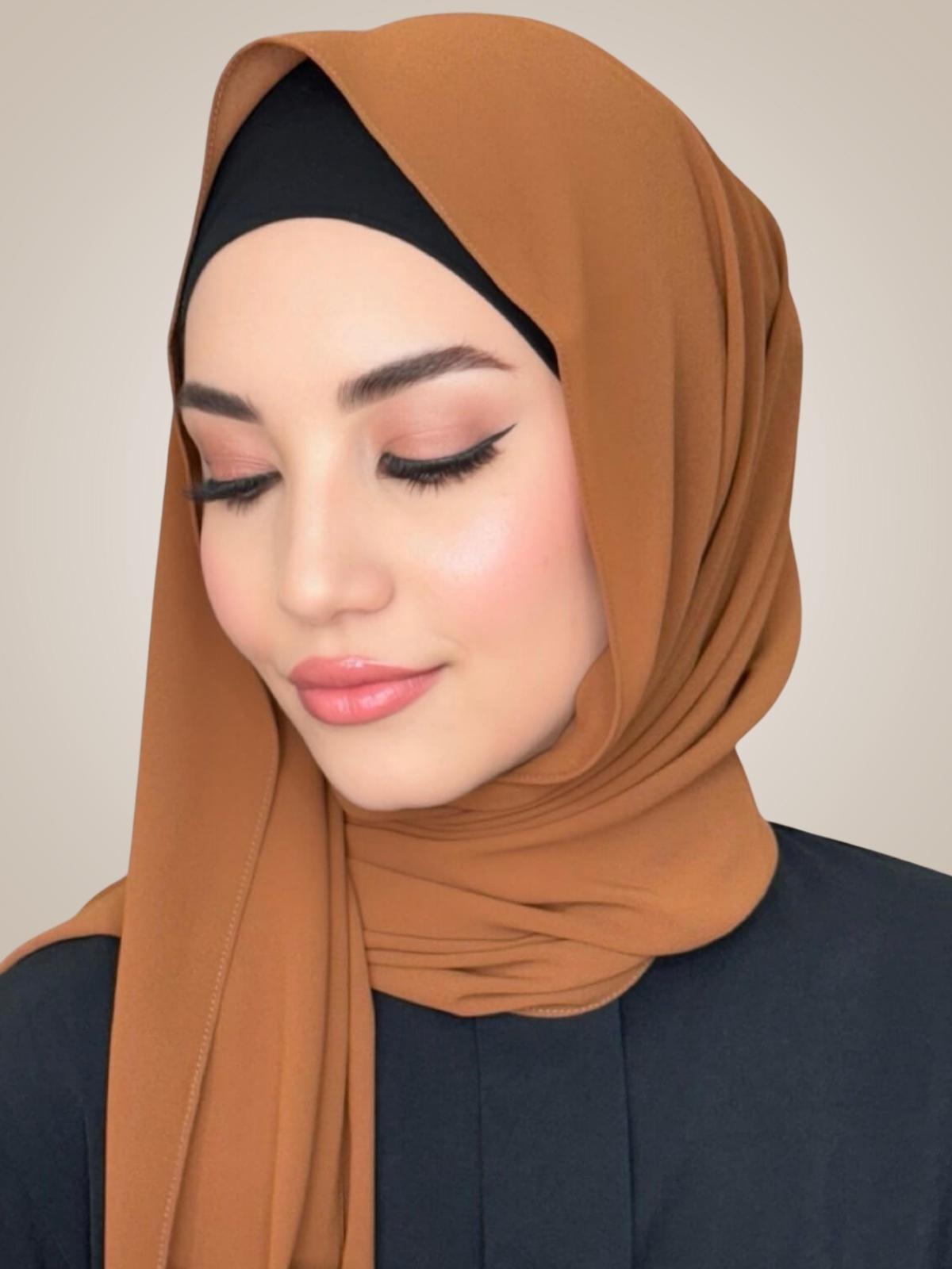 Classic Chiffon Hijab-Sienna
