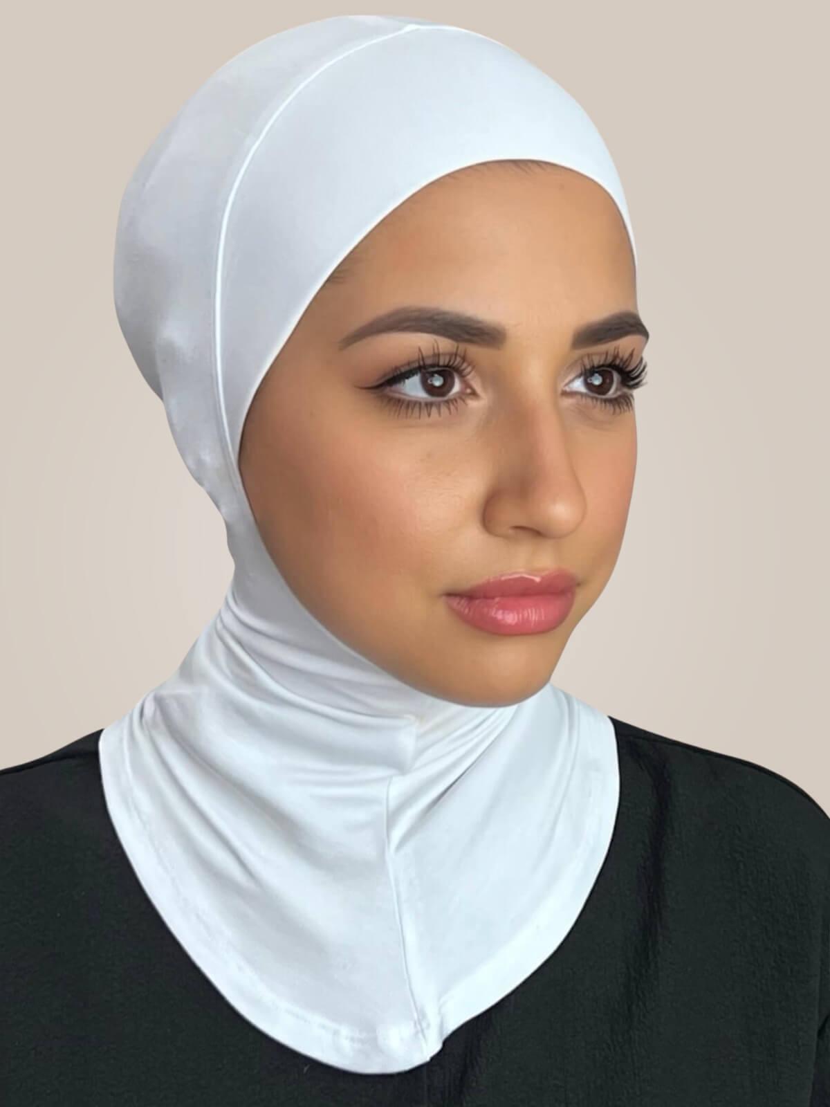 Premium Jersey Full Coverage Underscarf-White