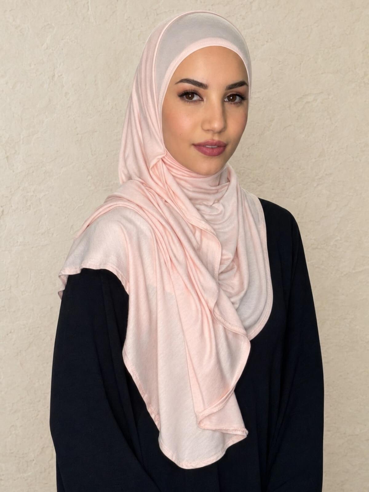 Pre-Sewn Jersey Hijab-Pearl