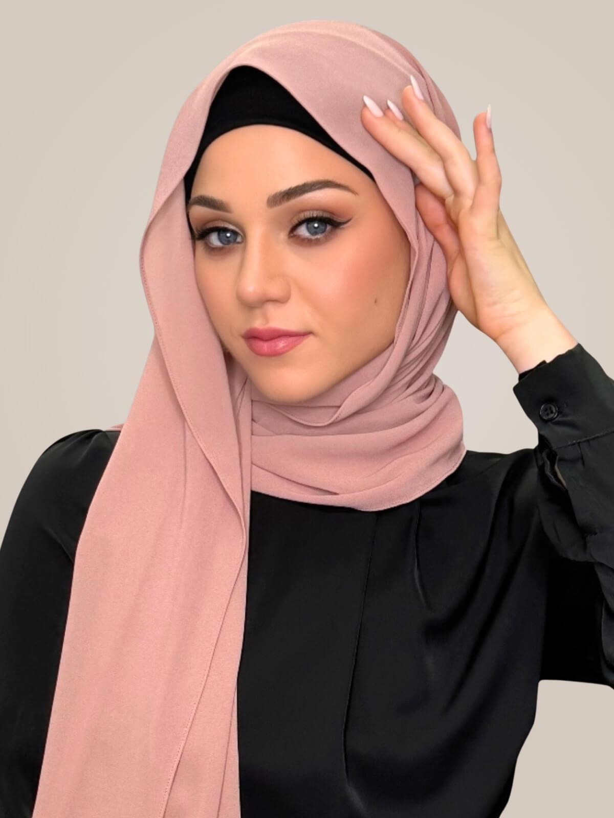 Classic Chiffon Hijab-Roselle
