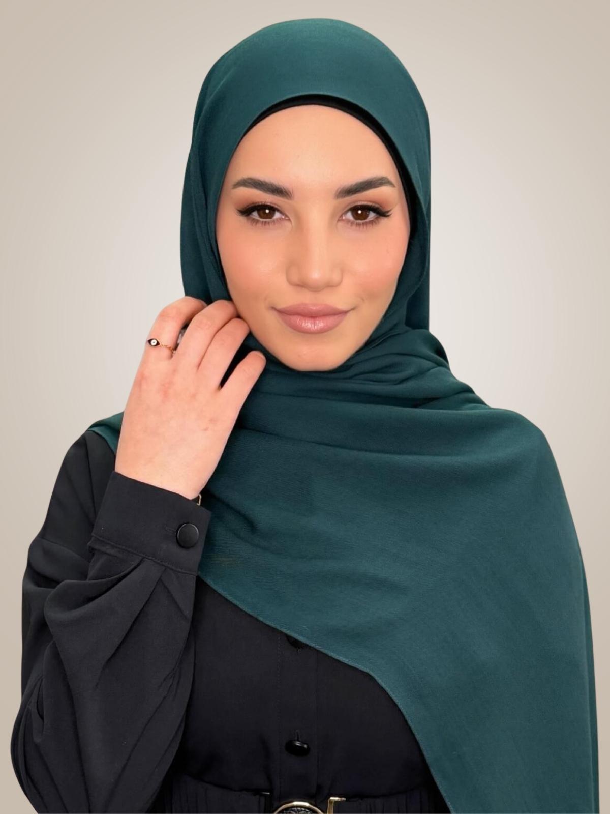 Cotton Modal Hijab-Dark Aqua