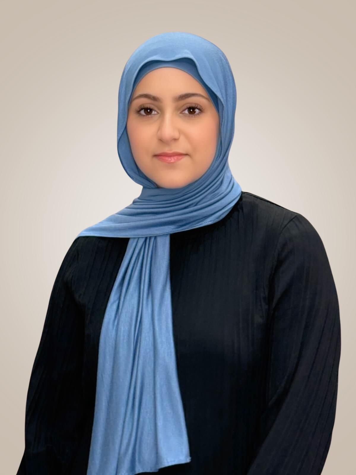Modish Girl Premium Jersey Hijab-Blue Grey