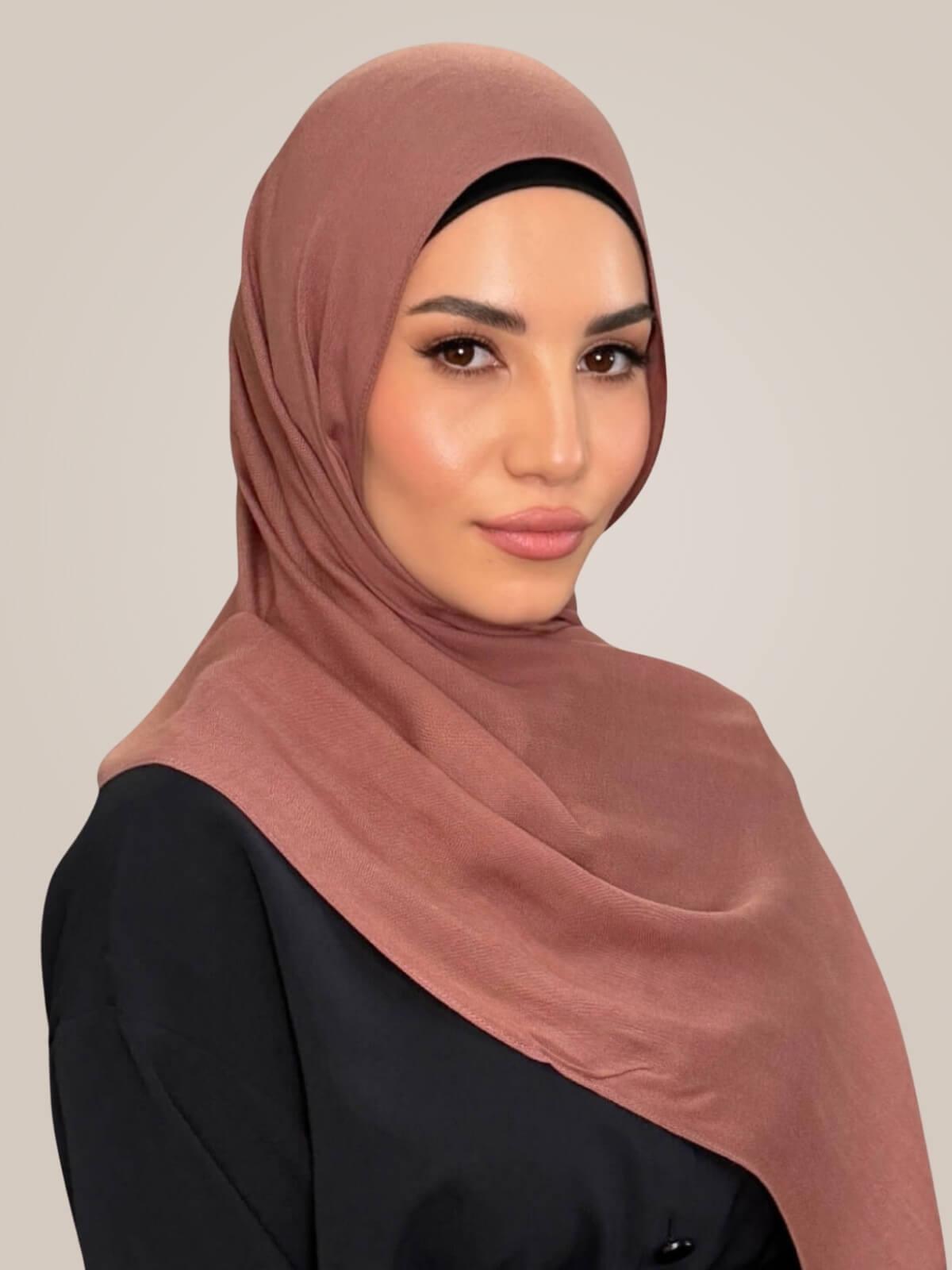 Cotton Modal Hijab-Desert Rose