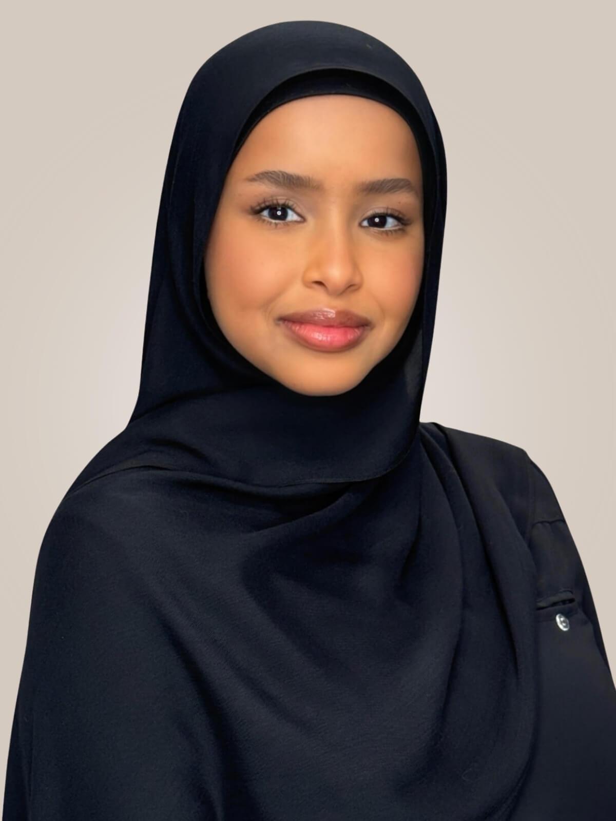 Cotton Modal Hijab-Black