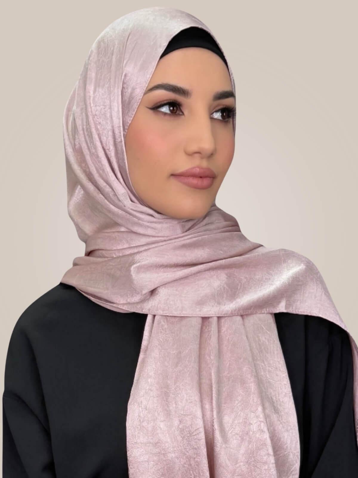 Classic Satin Hijab-Blush