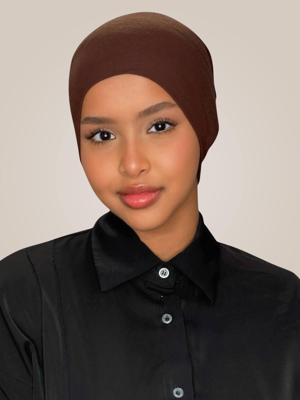 Premium Cotton Underscarf-Umber