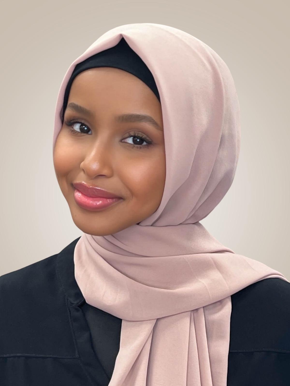 Classic Chiffon Hijab-Blush