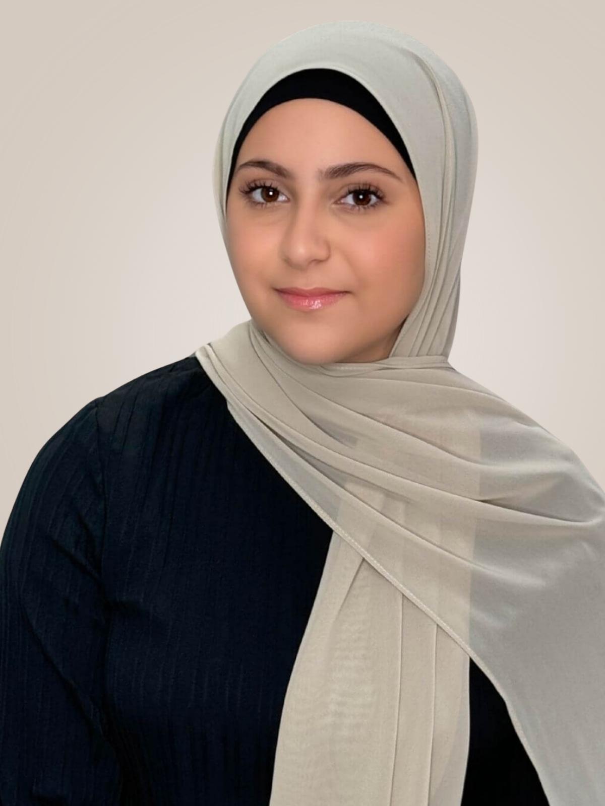 Modish Girl Luxury Chiffon Hijab-Vanilla