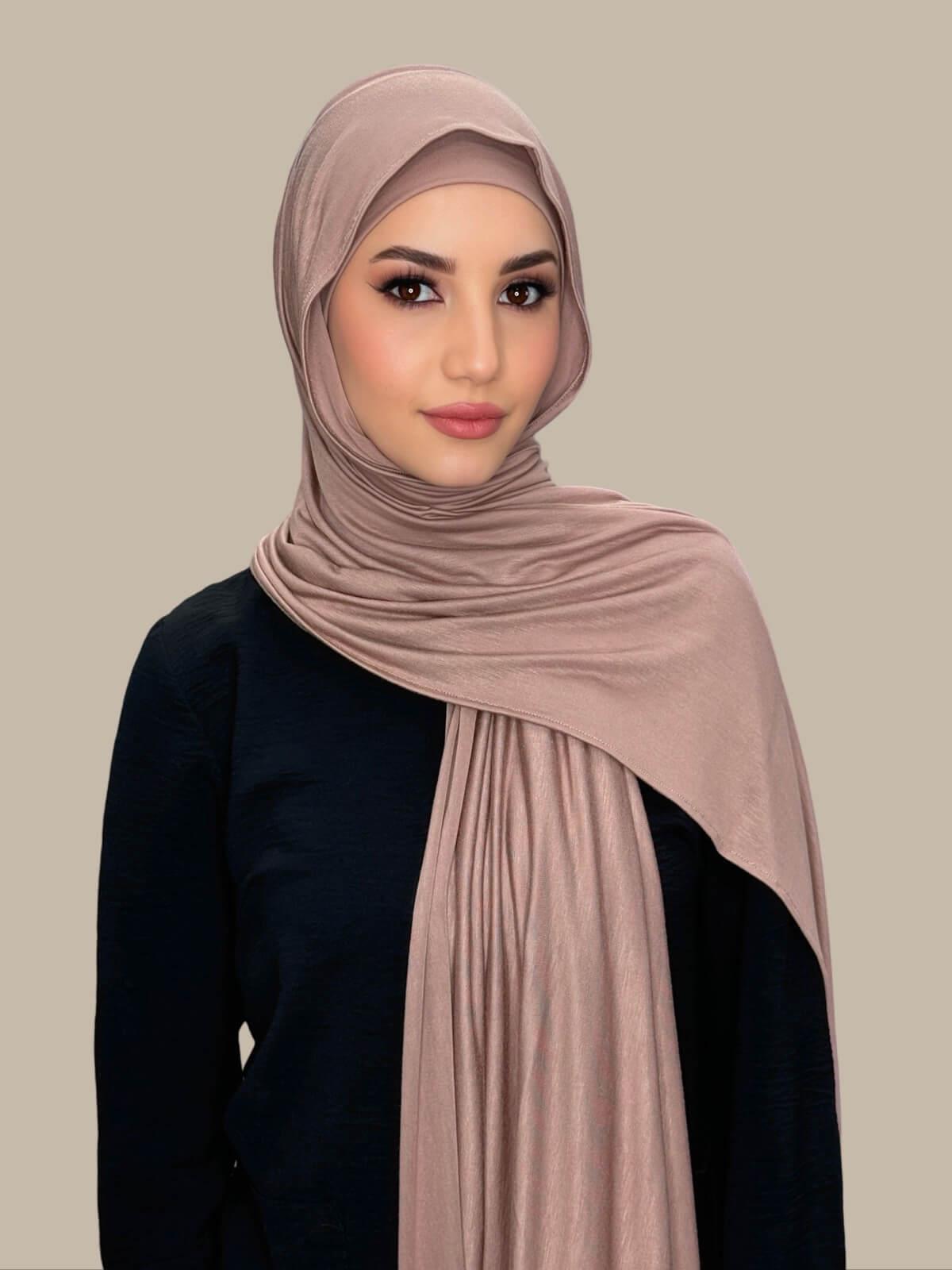 Premium Jersey Hijab-Pale Taupe