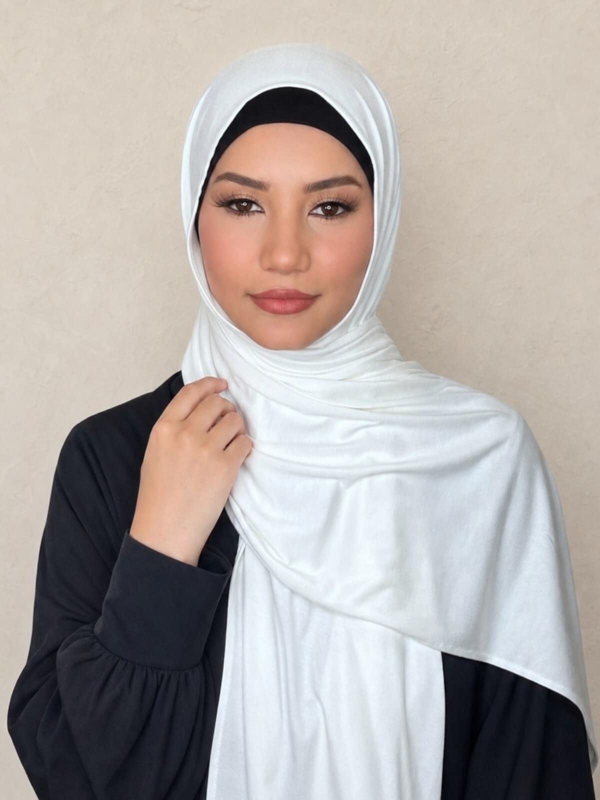 Classic Jersey Hijab-Off White