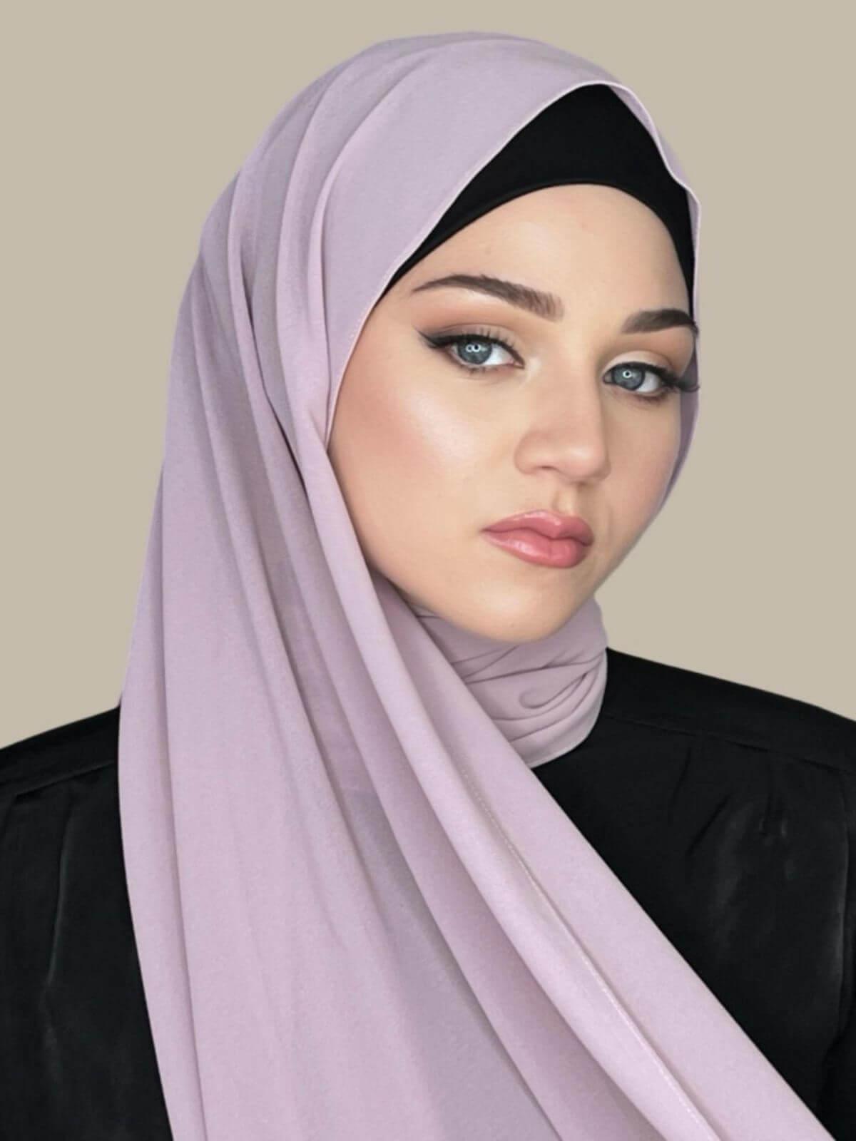 Classic Chiffon Hijab-Khaki Rose