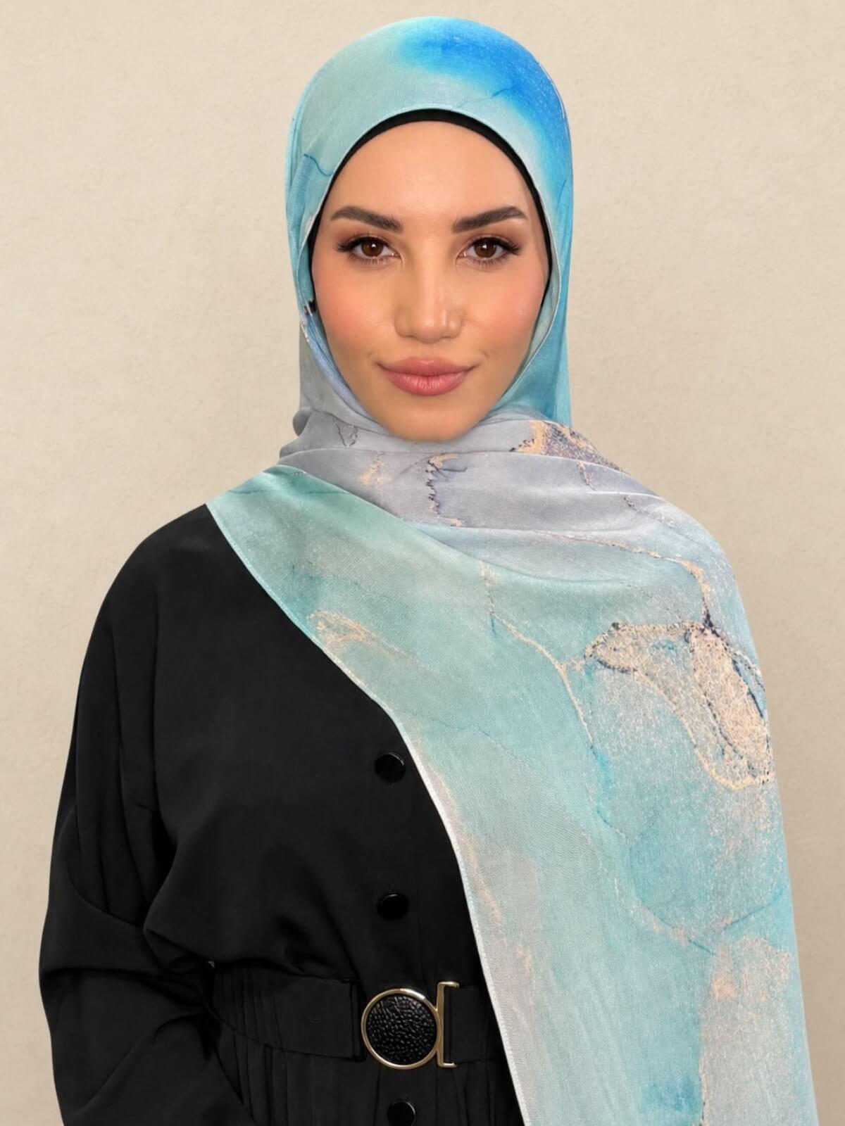 Print Modal Hijab-Amalfi Blue