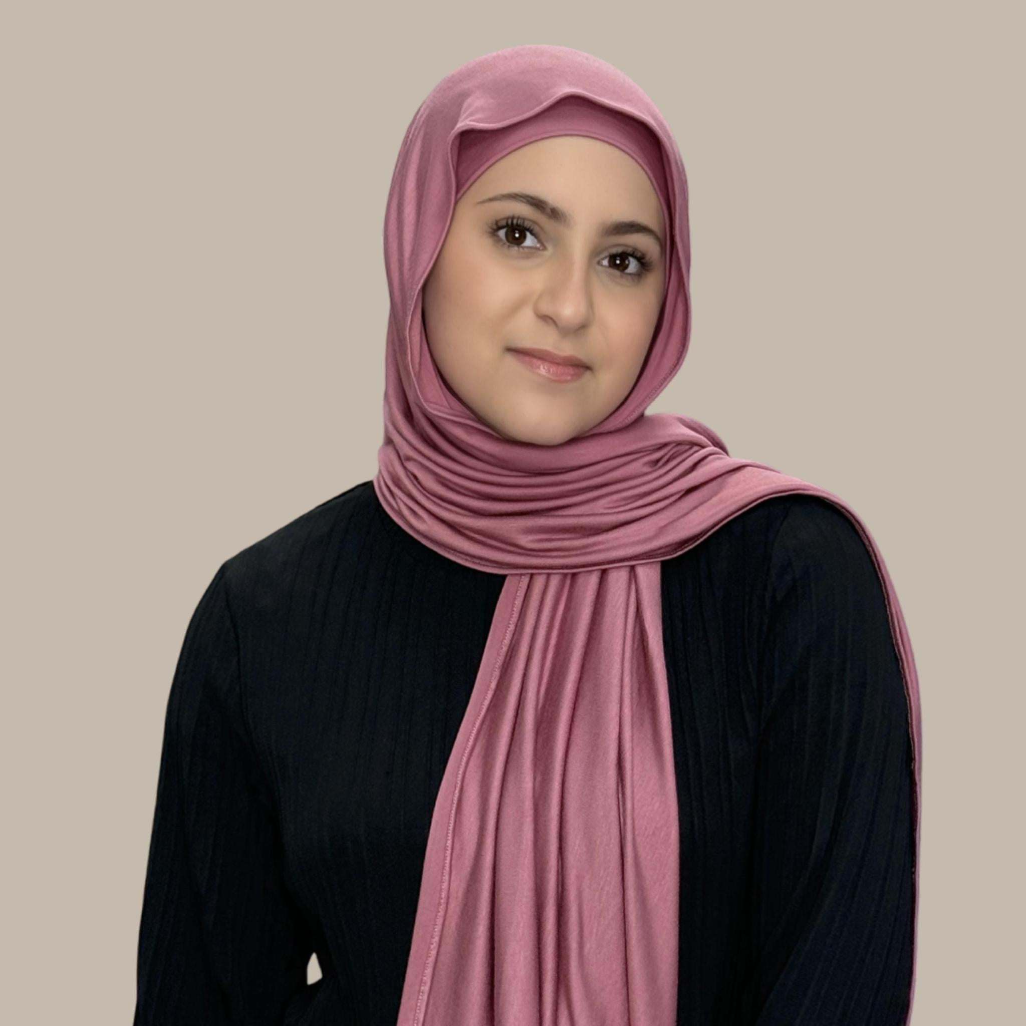 Modish Girl Premium Jersey Hijab-Pale Rose