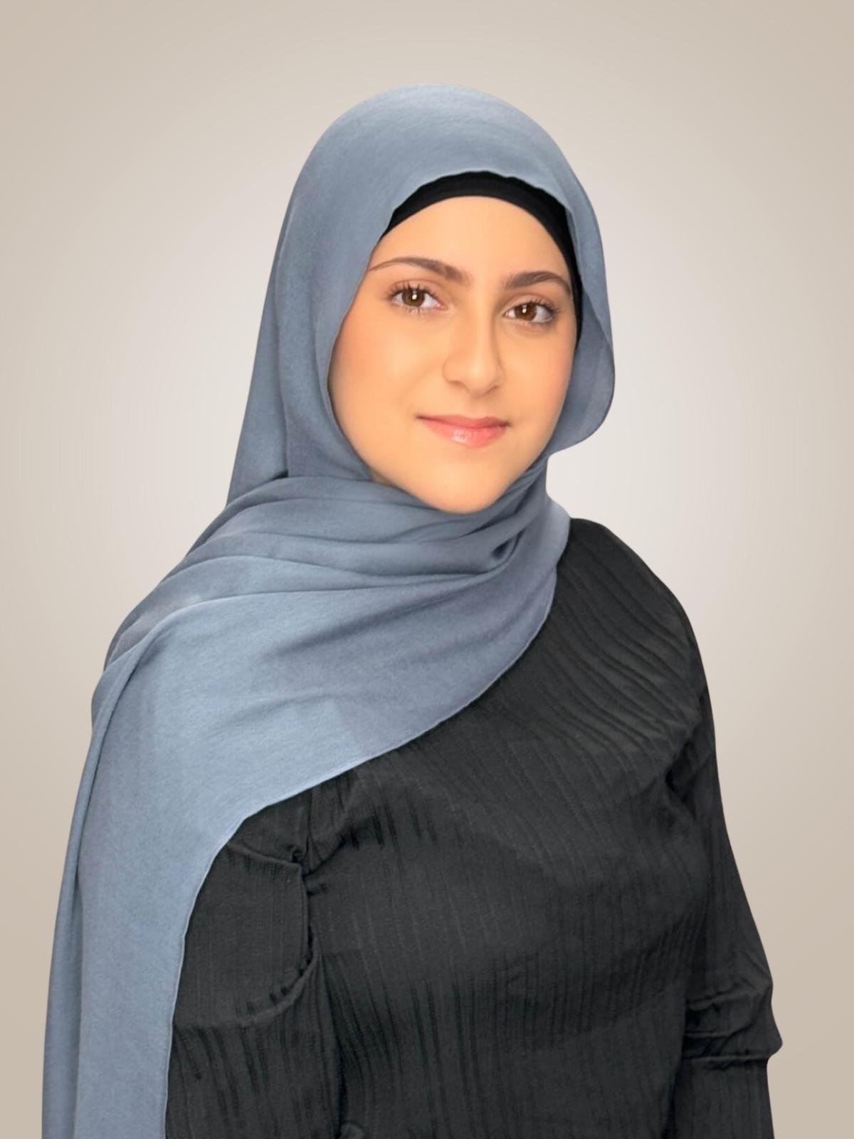 Modish Girl Cotton Modal Hijab-Dusty Denim