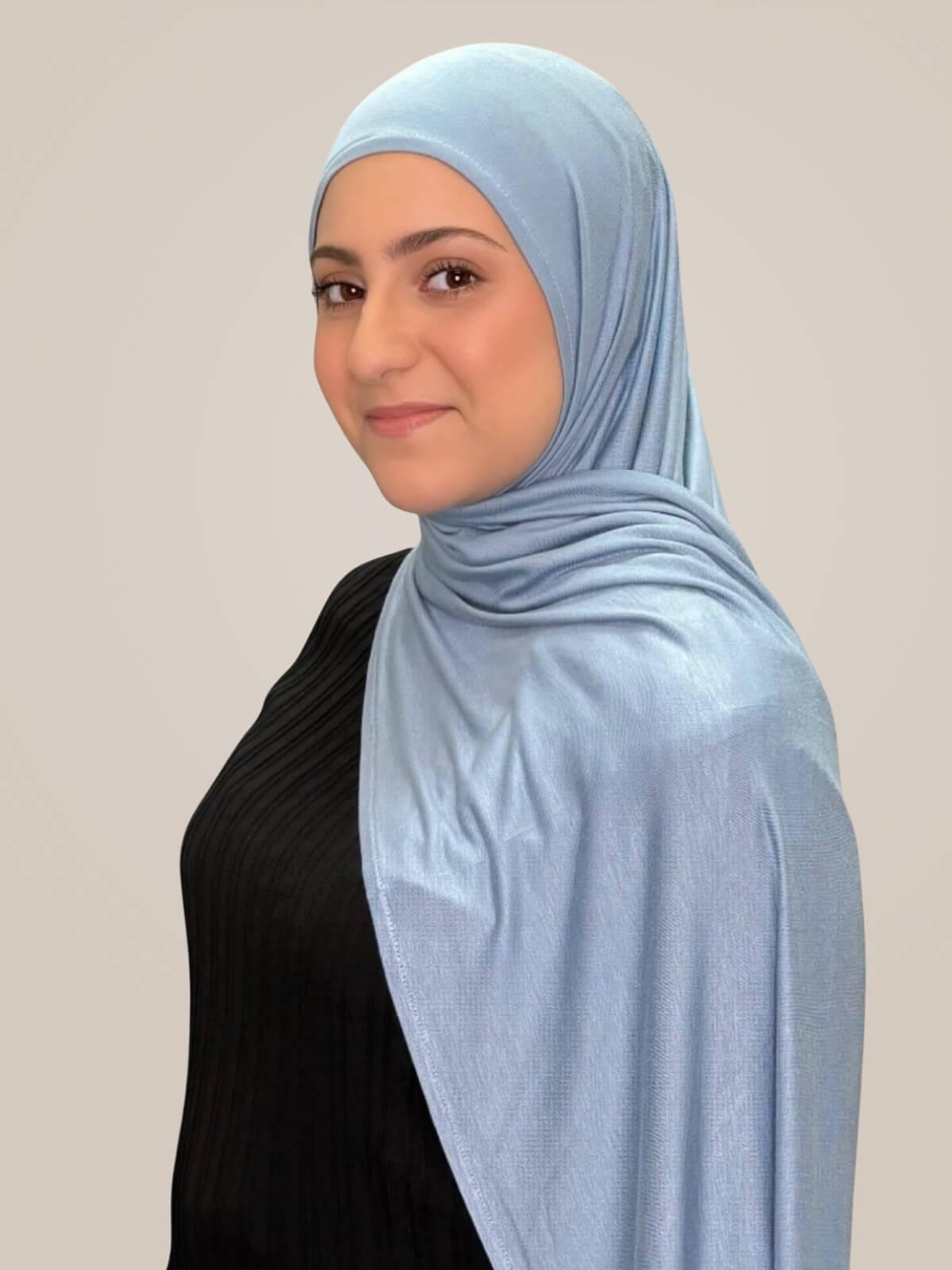 Modish Girl Pre-Sewn Hijab-Dusty Blue