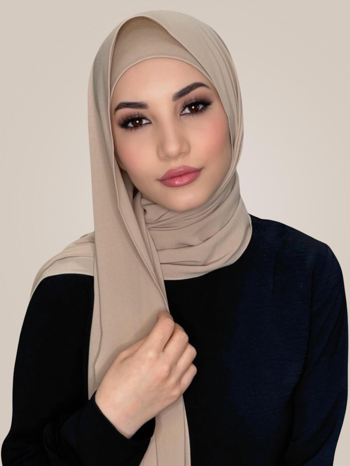 Matching Chiffon Hijab Set-Desert