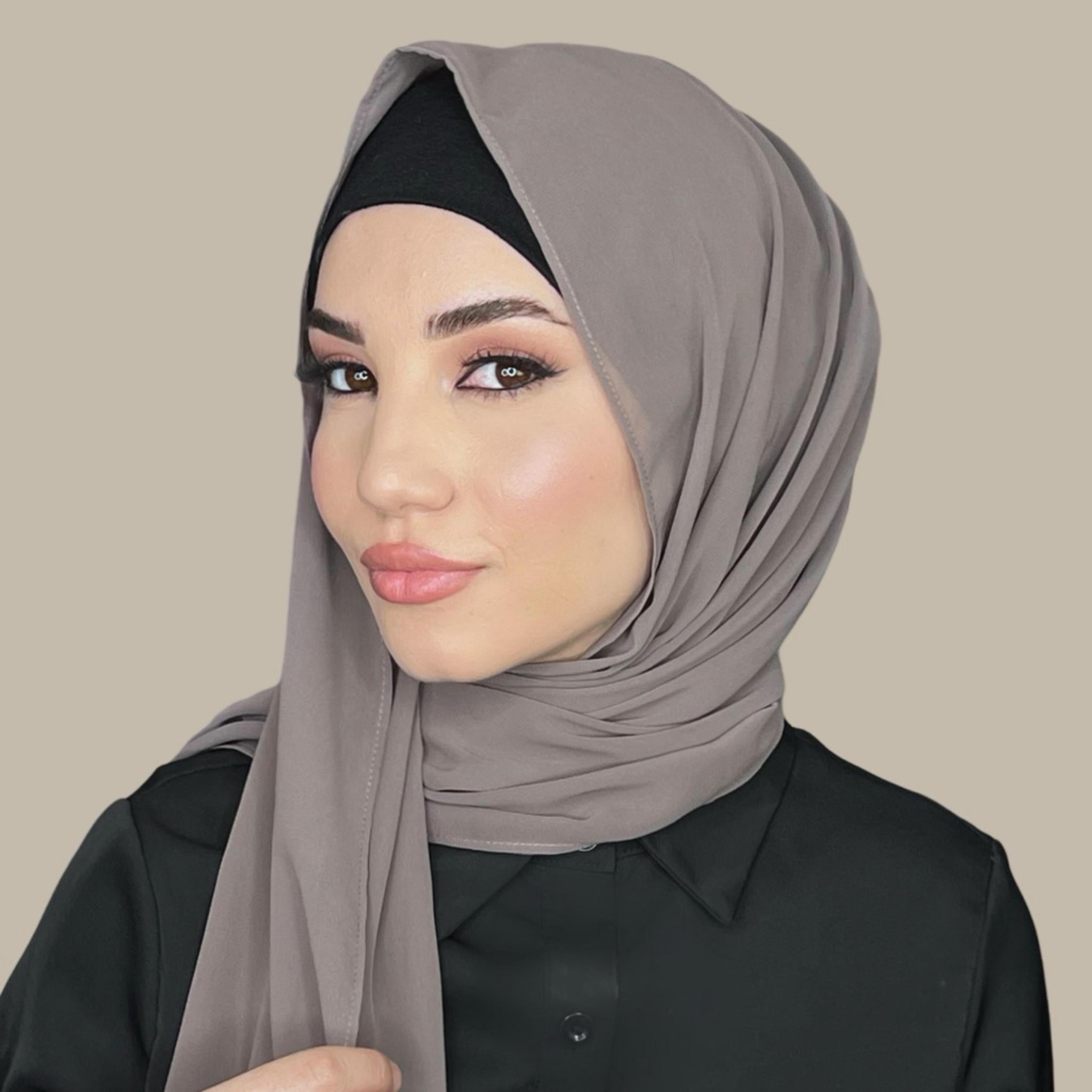 Luxury Chiffon Hijab-Sandstone